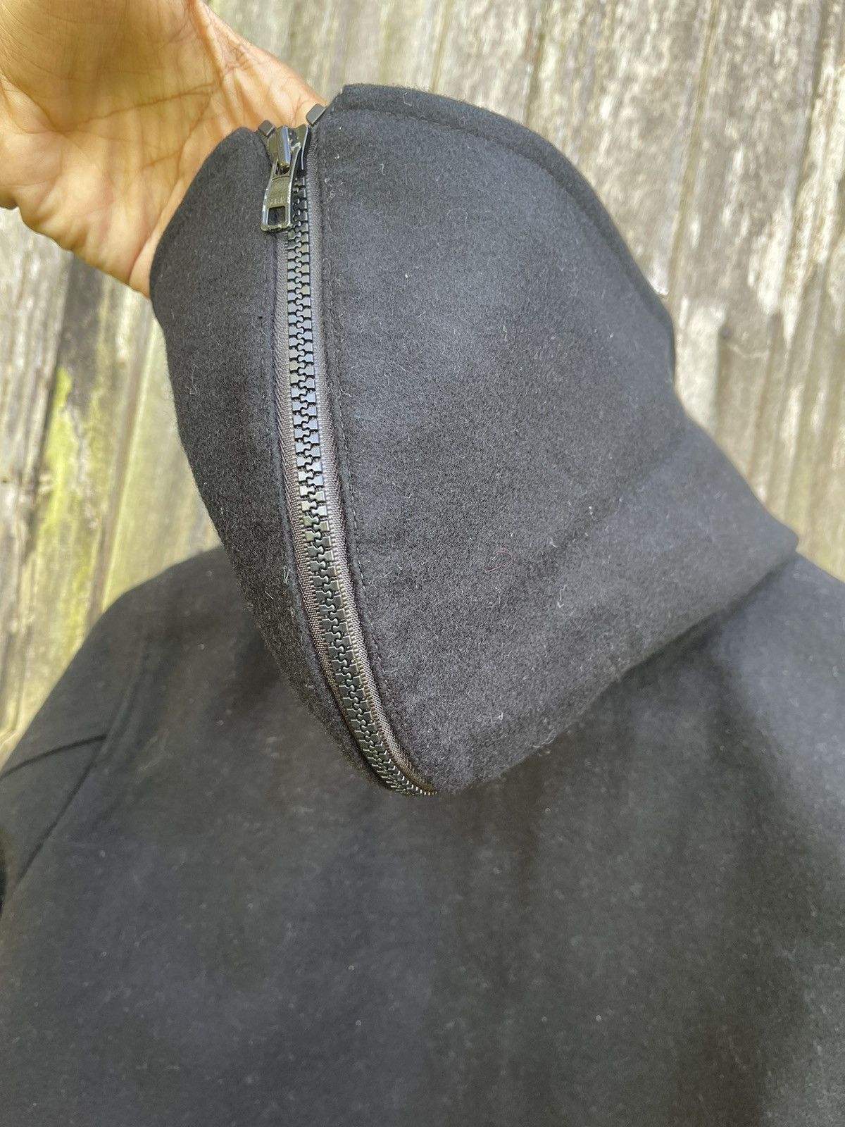 Designer East Boy Quilted Wool Zip Jacket (Black) - Japanese Brand Size US M / EU 48-50 / 2 - 15 Thumbnail