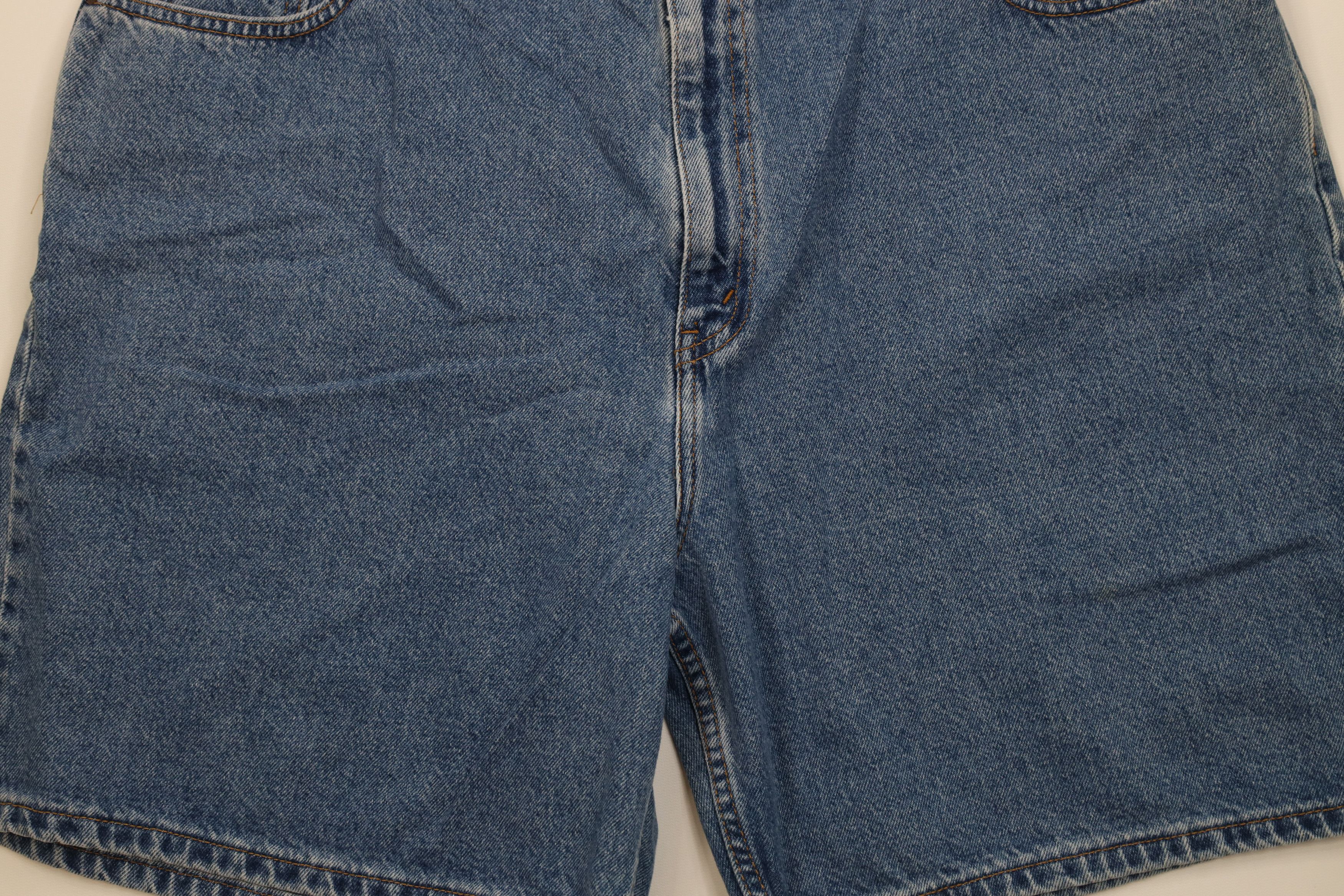 Levi's Vintage Y2K 2001 Levis Denim Jean Shorts Jorts Blue Cotton Size 22" - 3 Thumbnail
