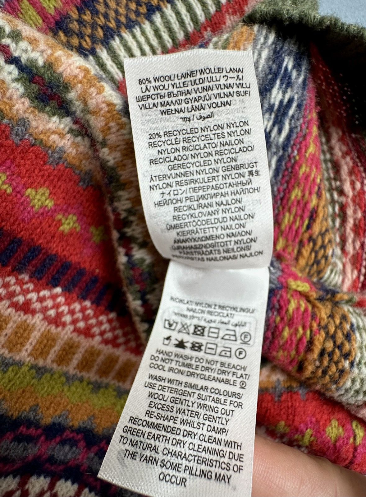 Other Fair Isle Merino Vest Ralph Lauren Style Seasalt Cornwall Size L / US 10 / IT 46 - 3 Thumbnail