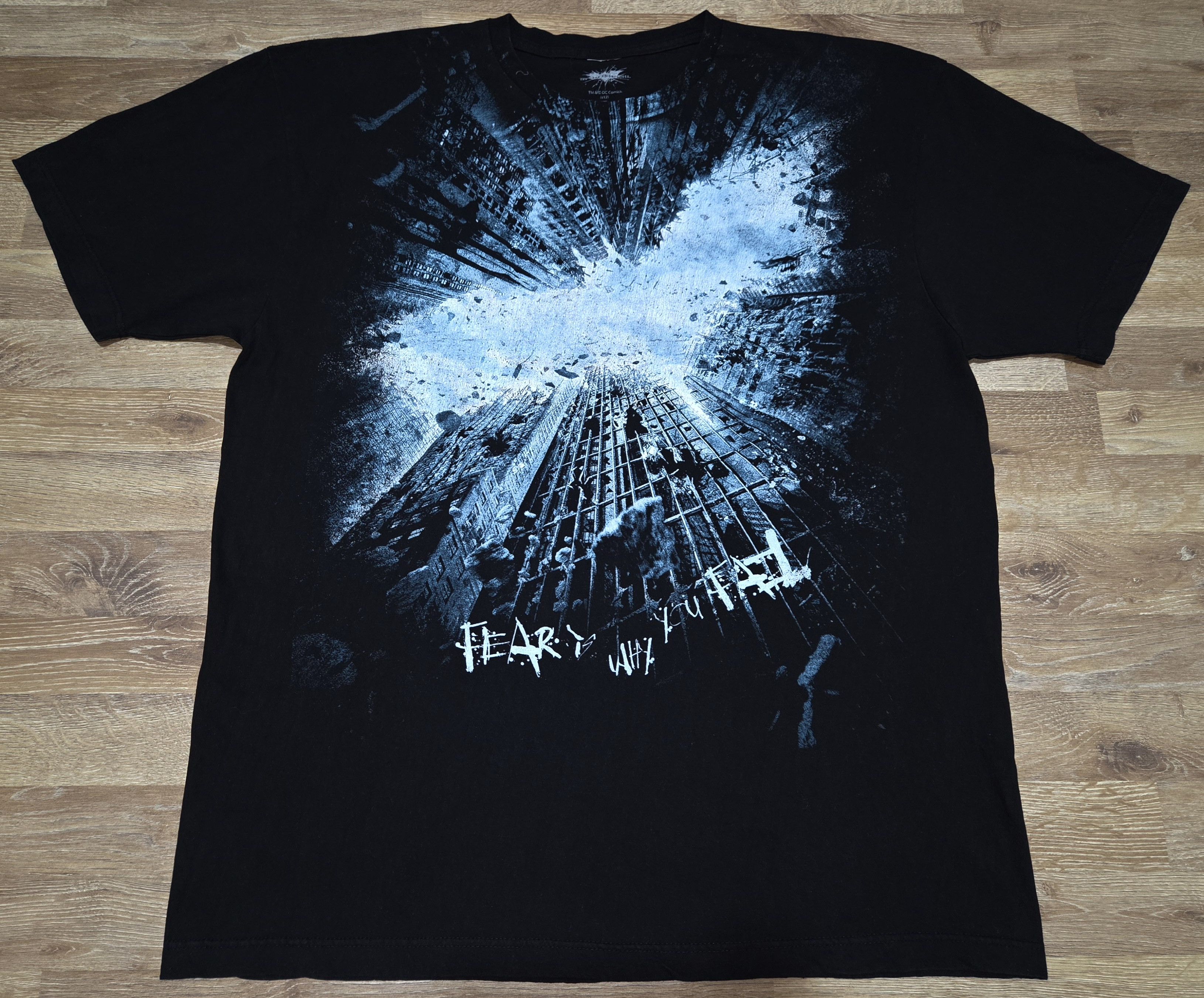 DC Comics Vintage Dark Knight Rises Batman Fear Why You Fail T Shirt Size US XXL / EU 58 / 5 - 1 Thumbnail