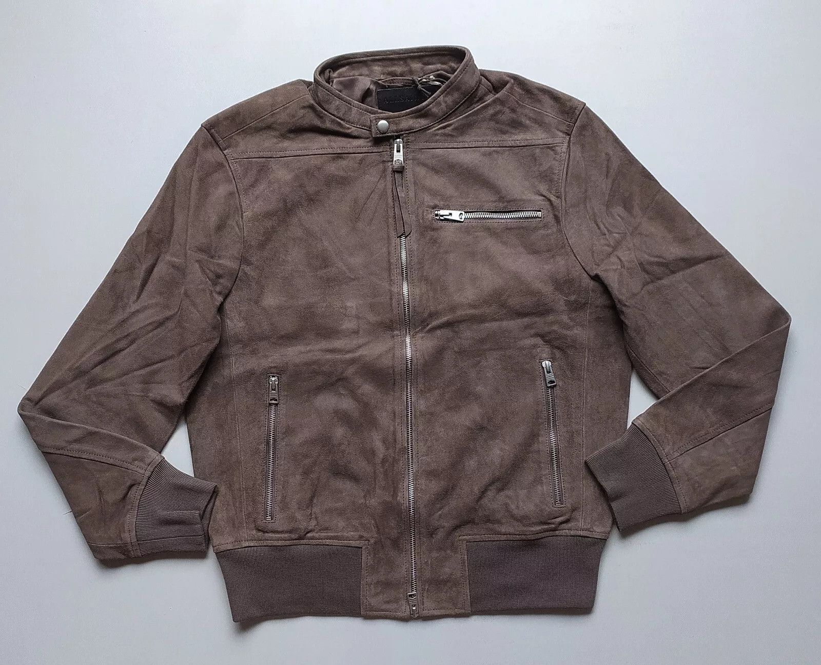 Allsaints ALLSAINTS Olmo Suede Leather Jacket IFD 0728 Size US M / EU 48-50 / 2 - 1 Thumbnail