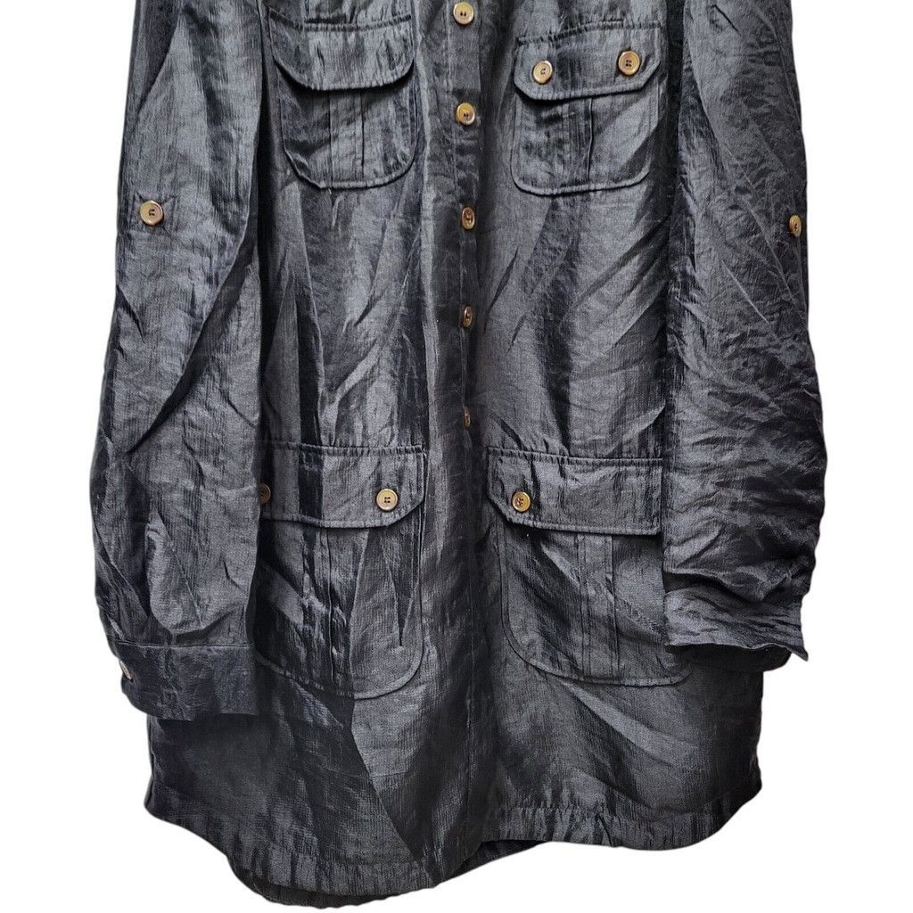 Bebe Bebe Roll Tab Shirt Dress Size Large Women's. Excellent Size L / US 10 / IT 46 - 6 Thumbnail