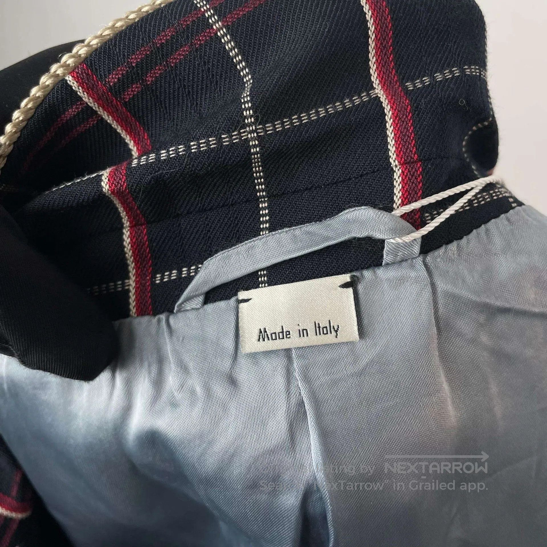 Gucci Guicci Deep blue checkered bee full print suit jacket| Size US S / EU 44-46 / 1 - 6 Thumbnail