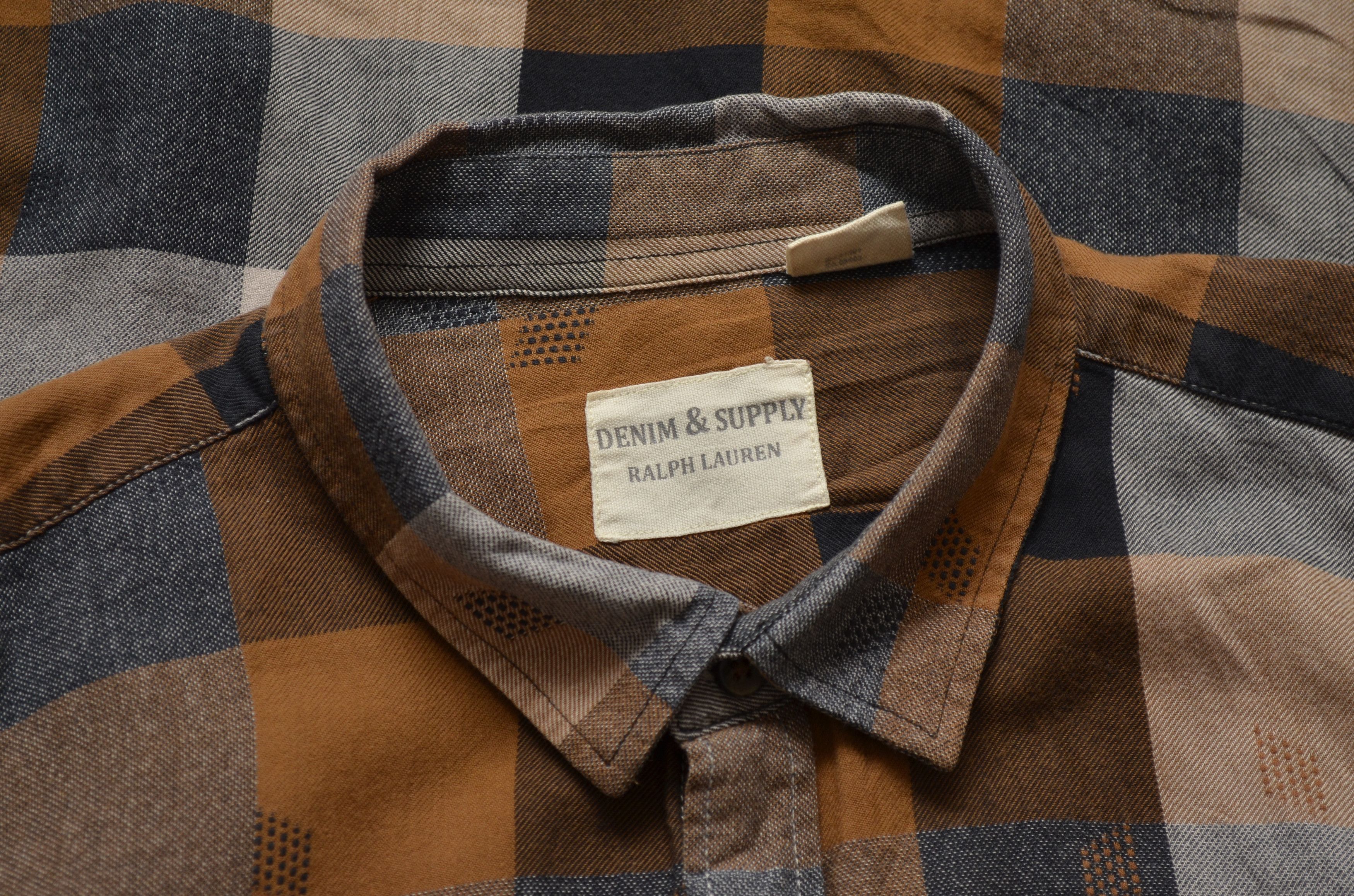 Denim & Supply Ralph Lauren × Polo Ralph Lauren Denim and Supply Ralph Lauren Brown Check Western Shirt Rare Size US XXL / EU 58 / 5 - 8 Thumbnail
