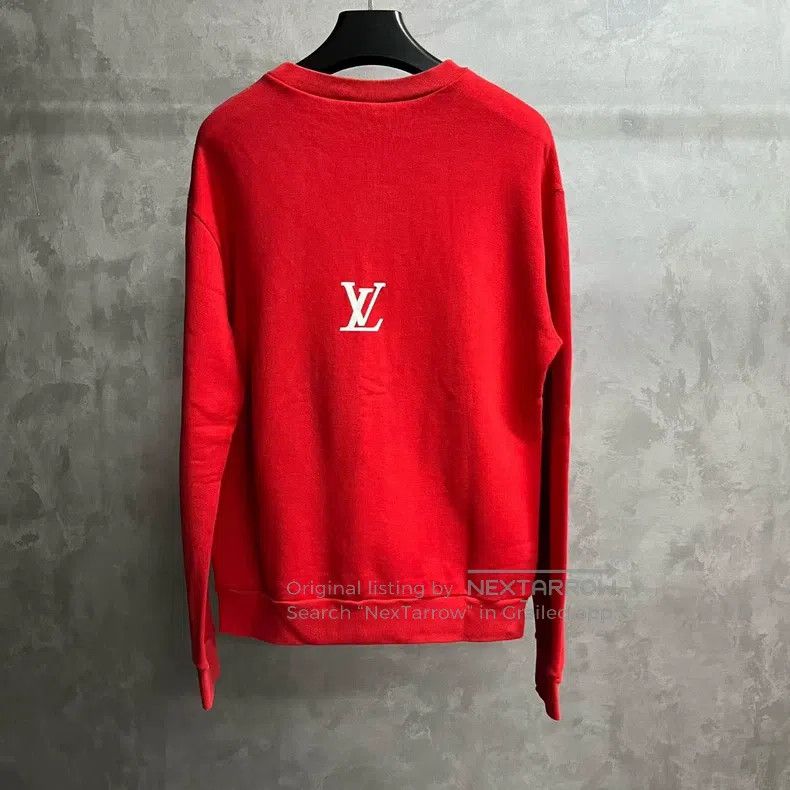 Louis Vuitton Louis Vuitton Red monogrammed printed crew neck long sleev Size US L / EU 52-54 / 3 - 2 Thumbnail