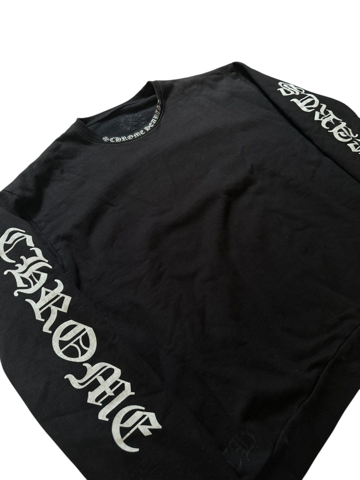Chrome Hearts Scroll Logo sleeve crewneck Size US L / EU 52-54 / 3 - 2 Thumbnail