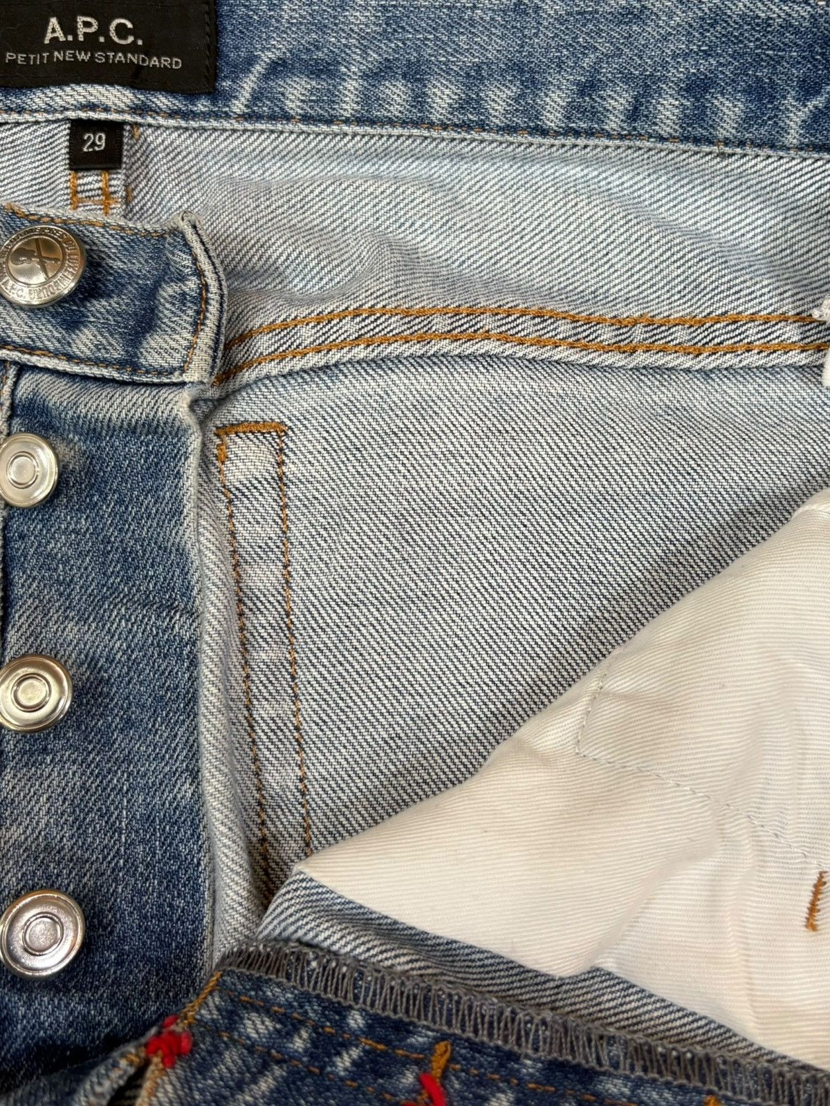A.P.C. Vintage APC Petit New Standard Mud Wash Jeans Size US 32 / EU 48 - 9 Thumbnail