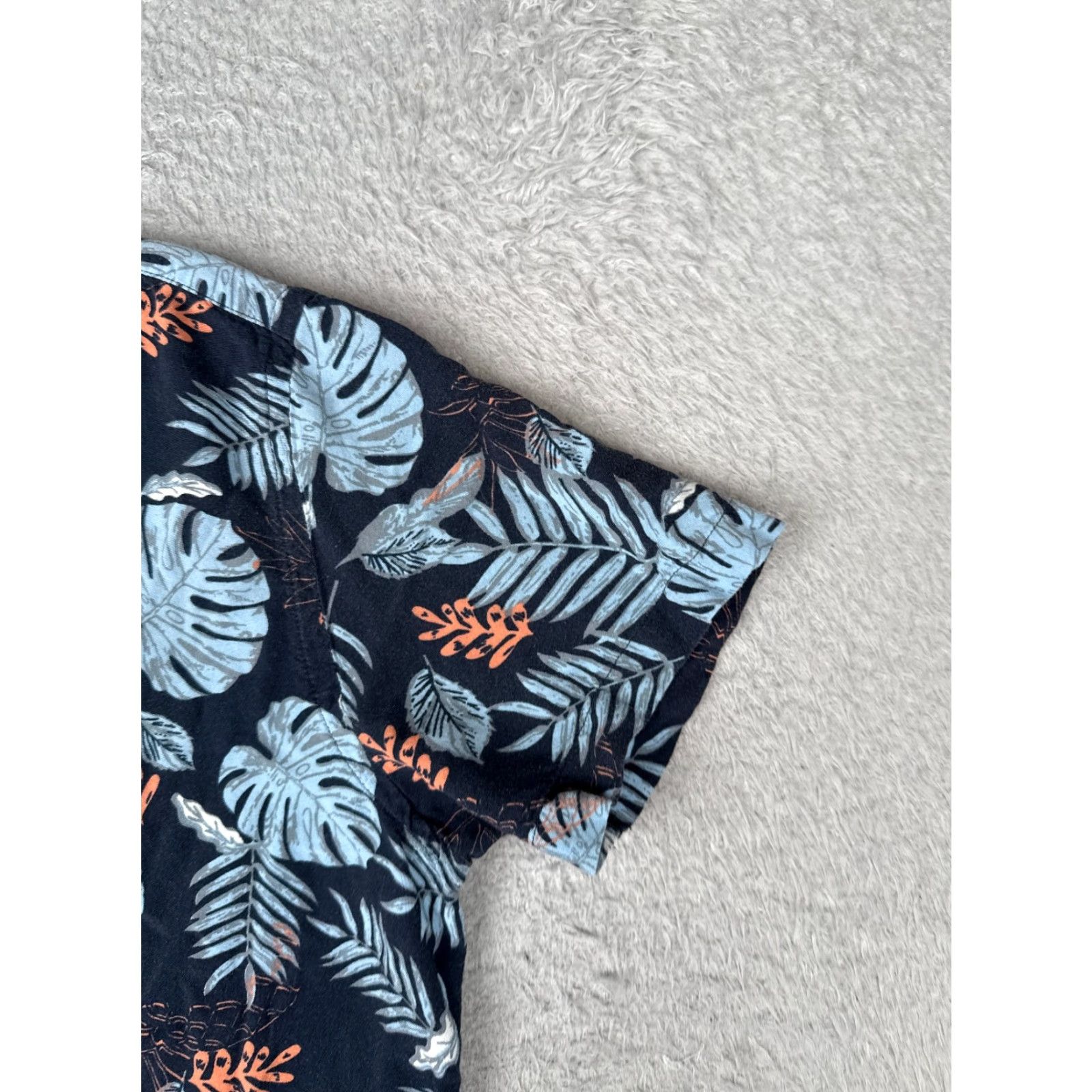 Vintage MBX Premium Goods Shirt Men Medium Blue Floral Hawaiian 100% Rayon Short Sleeve Size US M / EU 48-50 / 2 - 2 Thumbnail