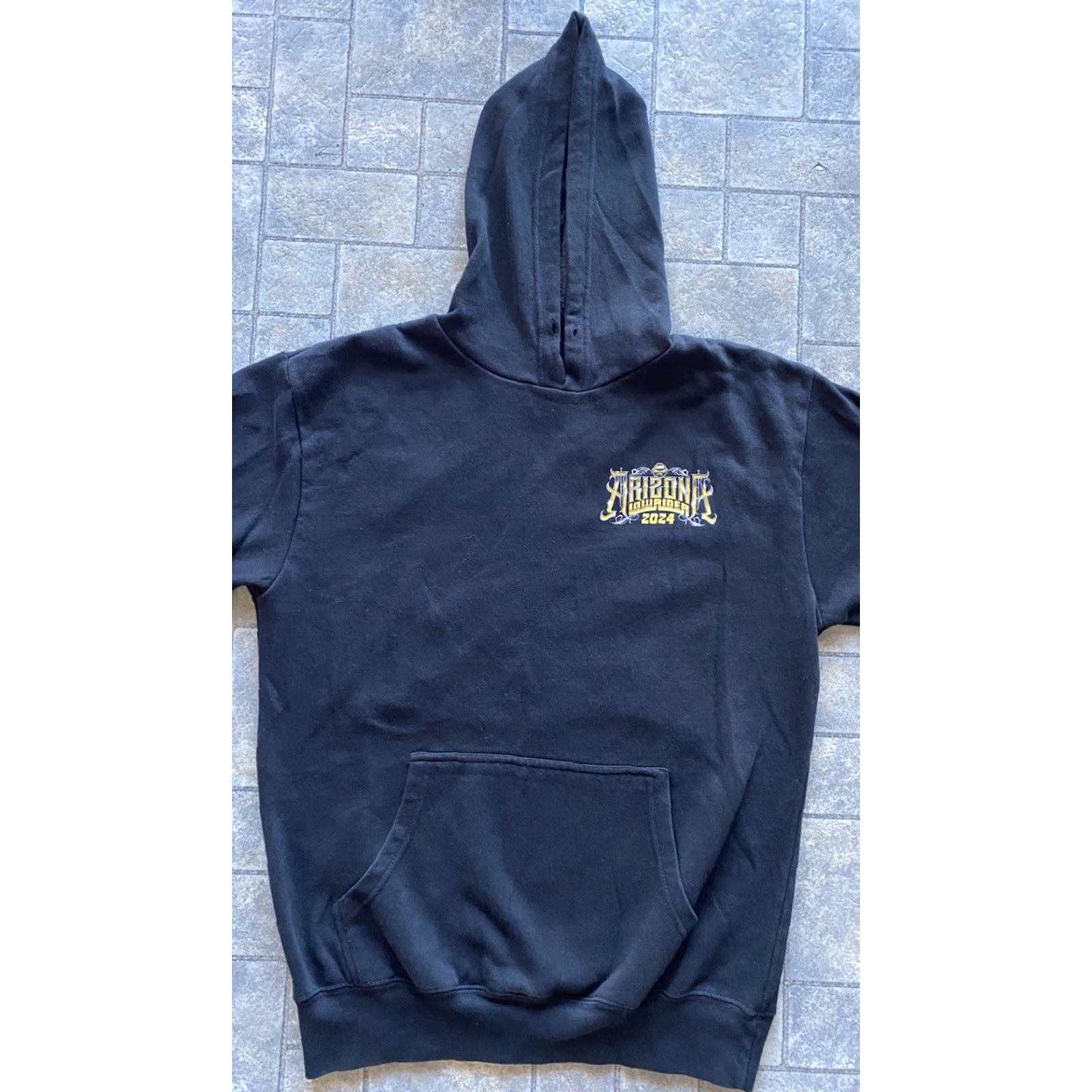 Vintage Lowrider Hoodie Car Show Black Pullover M Men’s Medium Size US M / EU 48-50 / 2 - 2 Thumbnail