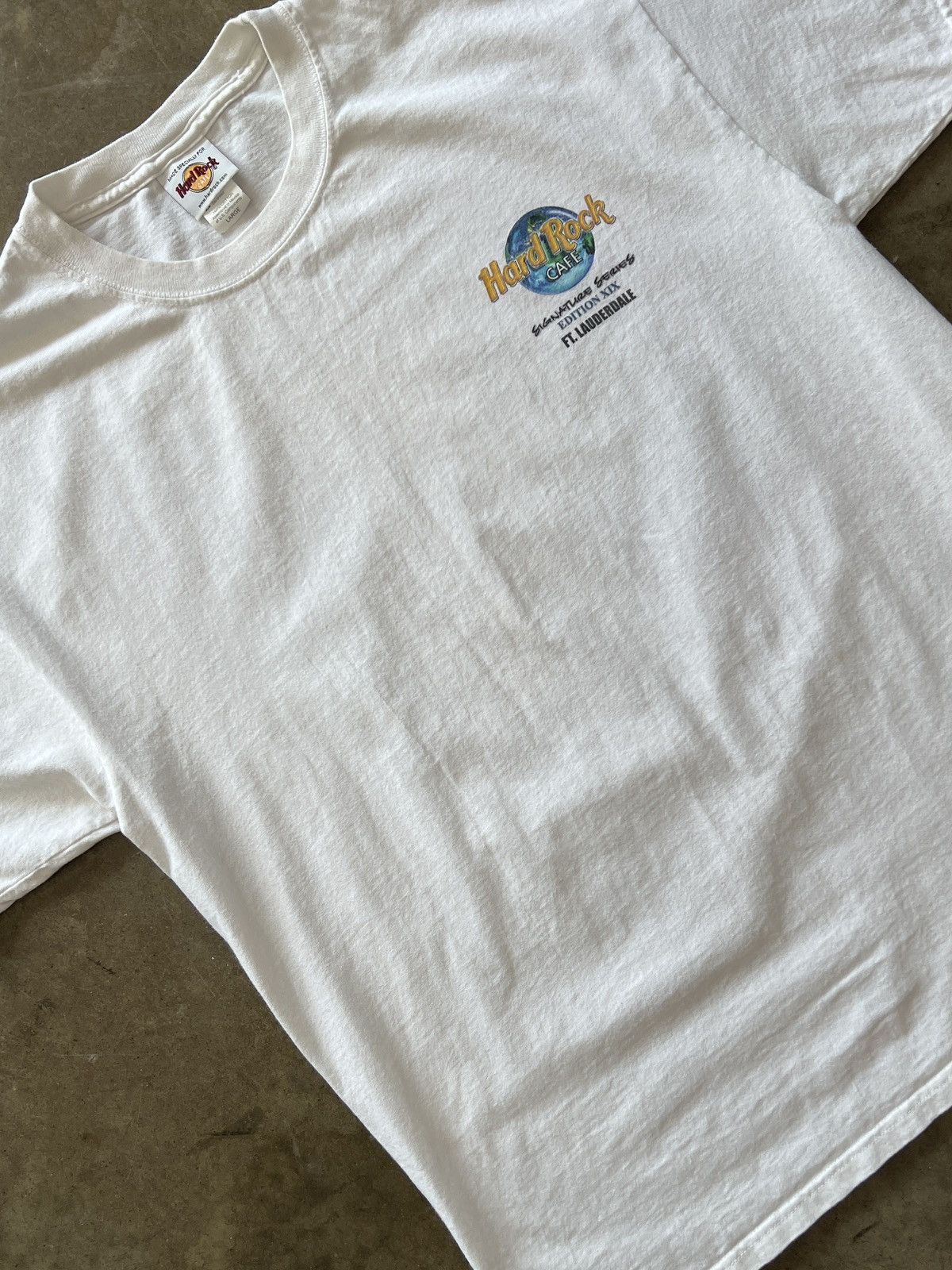Hard Rock Cafe × Vintage Vintage Hard Rock Cafe Ft Lauderdale Elvis Presley Tee Large Size US L / EU 52-54 / 3 - 4 Thumbnail