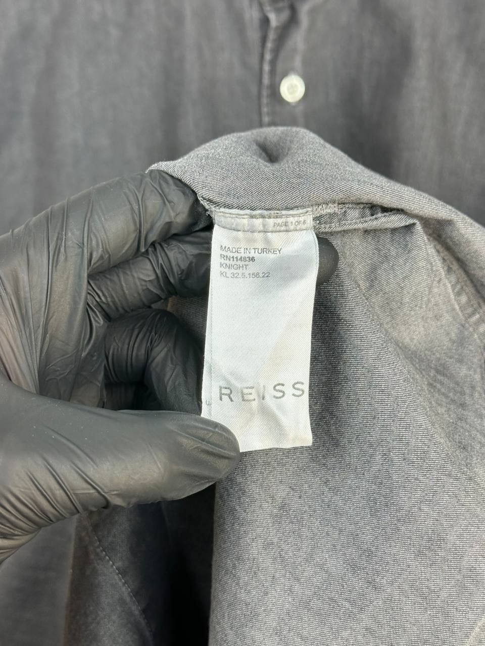 Reiss REISS Knight Dark Wash Denim Shirt Button Up Off-Duty Style Size US L / EU 52-54 / 3 - 11 Thumbnail