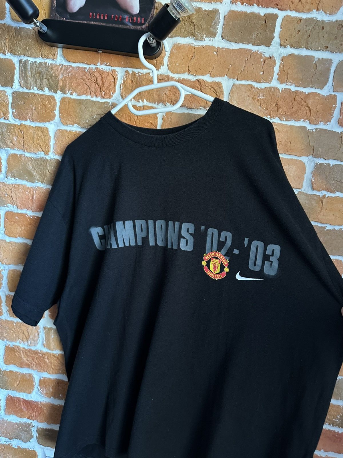 Nike Vintage Y2K Nike Blokecore Manchester United champions Tee Size US XL / EU 56 / 4 - 2 Thumbnail
