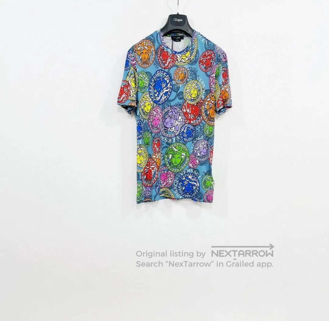 Versace VERSACE Cotton Short Sleeve T-Shirt. Size US S / EU 44-46 / 1 - 1 Thumbnail
