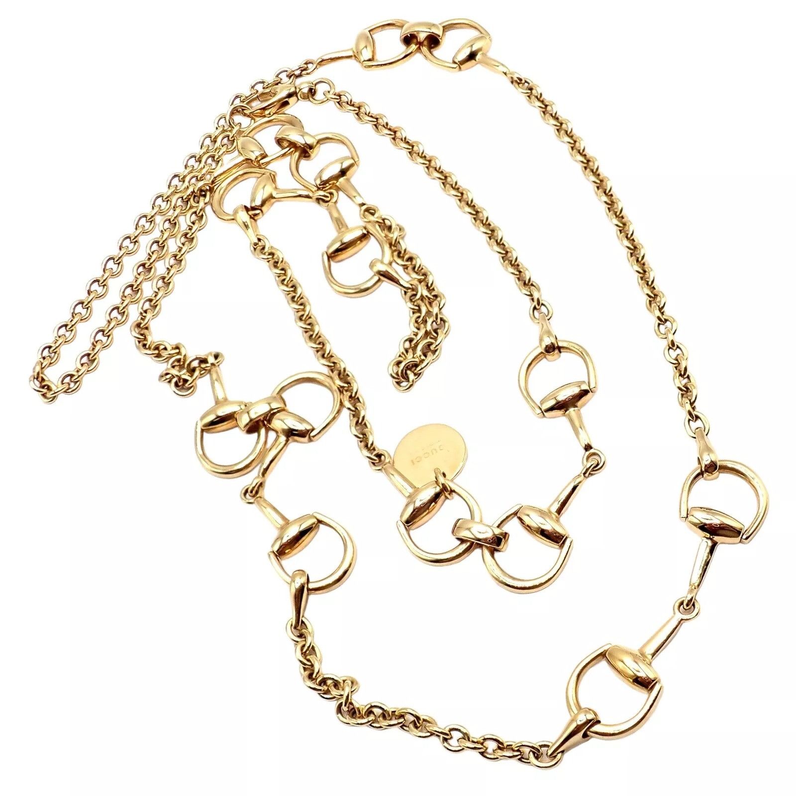 Gucci Gucci 18k Yellow Gold 34.5" Long Chain Sautoir Necklace Size ONE SIZE - 1 Thumbnail