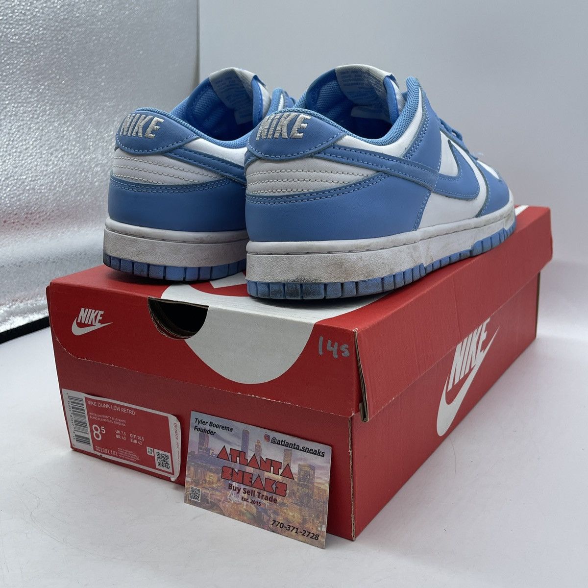 Nike Dunk low university blue Size US 8.5 / EU 41-42 - 5 Thumbnail