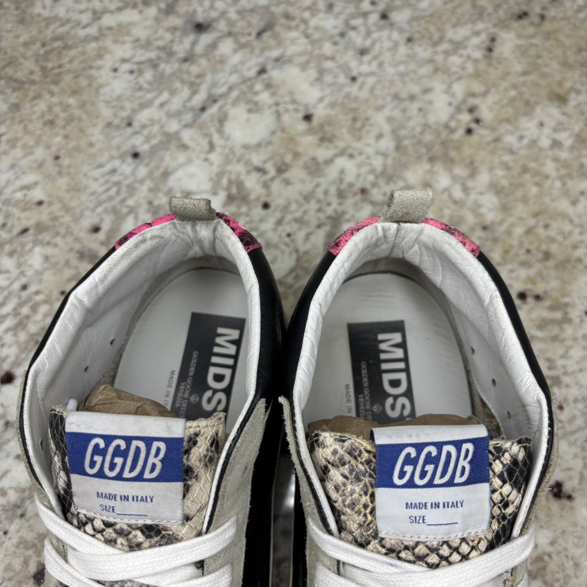 Golden Goose Size 41 Golden Goose Mid Star Multicolor Python CLEAN No Box Size US 11 / IT 41 - 12 Thumbnail