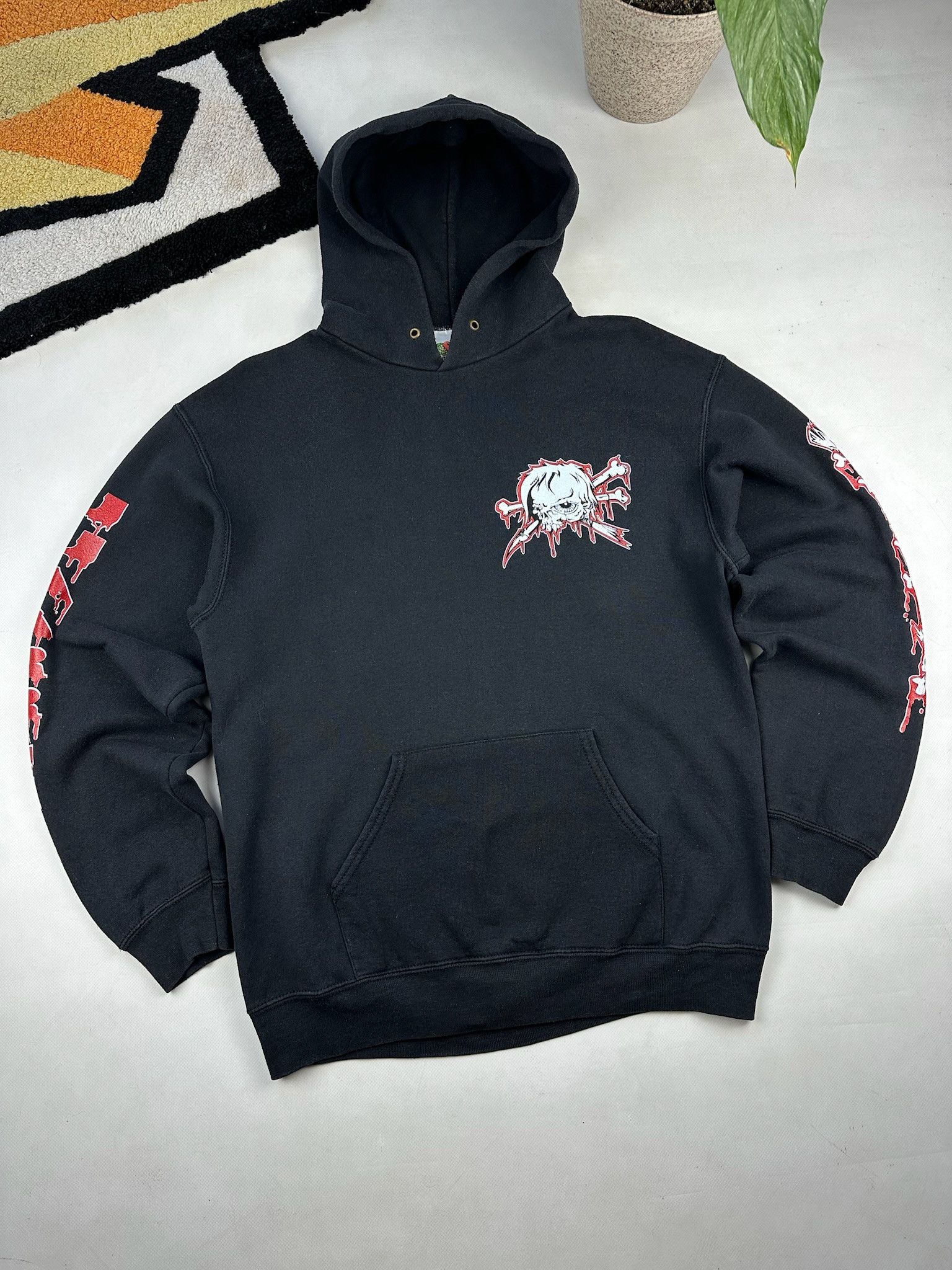 Band Tees × Vintage Vintage WIZO Band PUNK TOUR Hoodie Tshirt Size US M / EU 48-50 / 2 - 2 Thumbnail