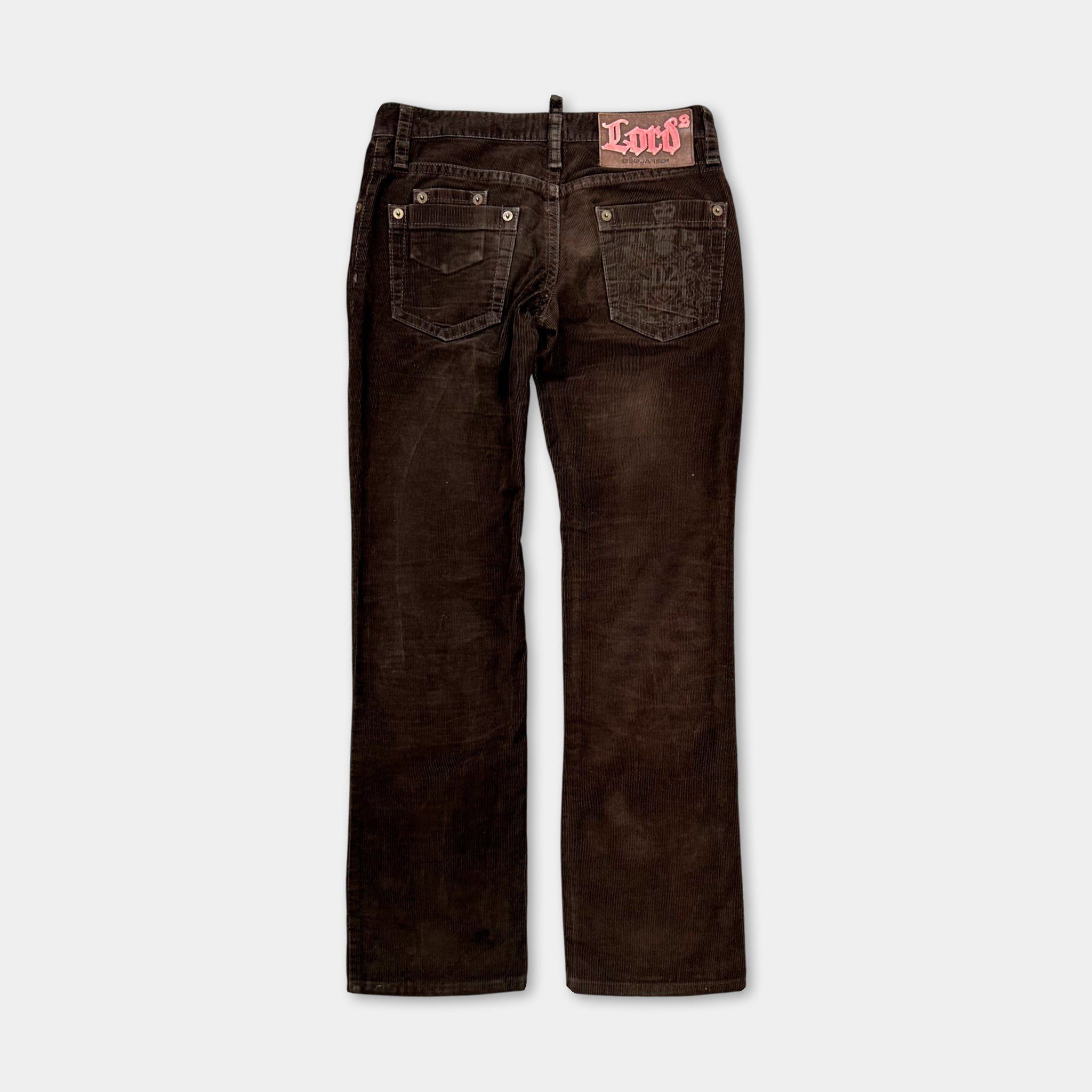 Dsquared2 Dsquared2 Lord Corduroy Brown Pants Size US 28 / EU 44 - 4 Thumbnail