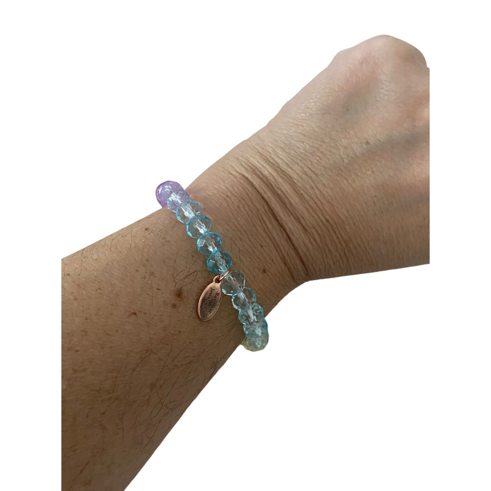 Handmade ombré glass bead bracelet Size ONE SIZE - 1 Thumbnail