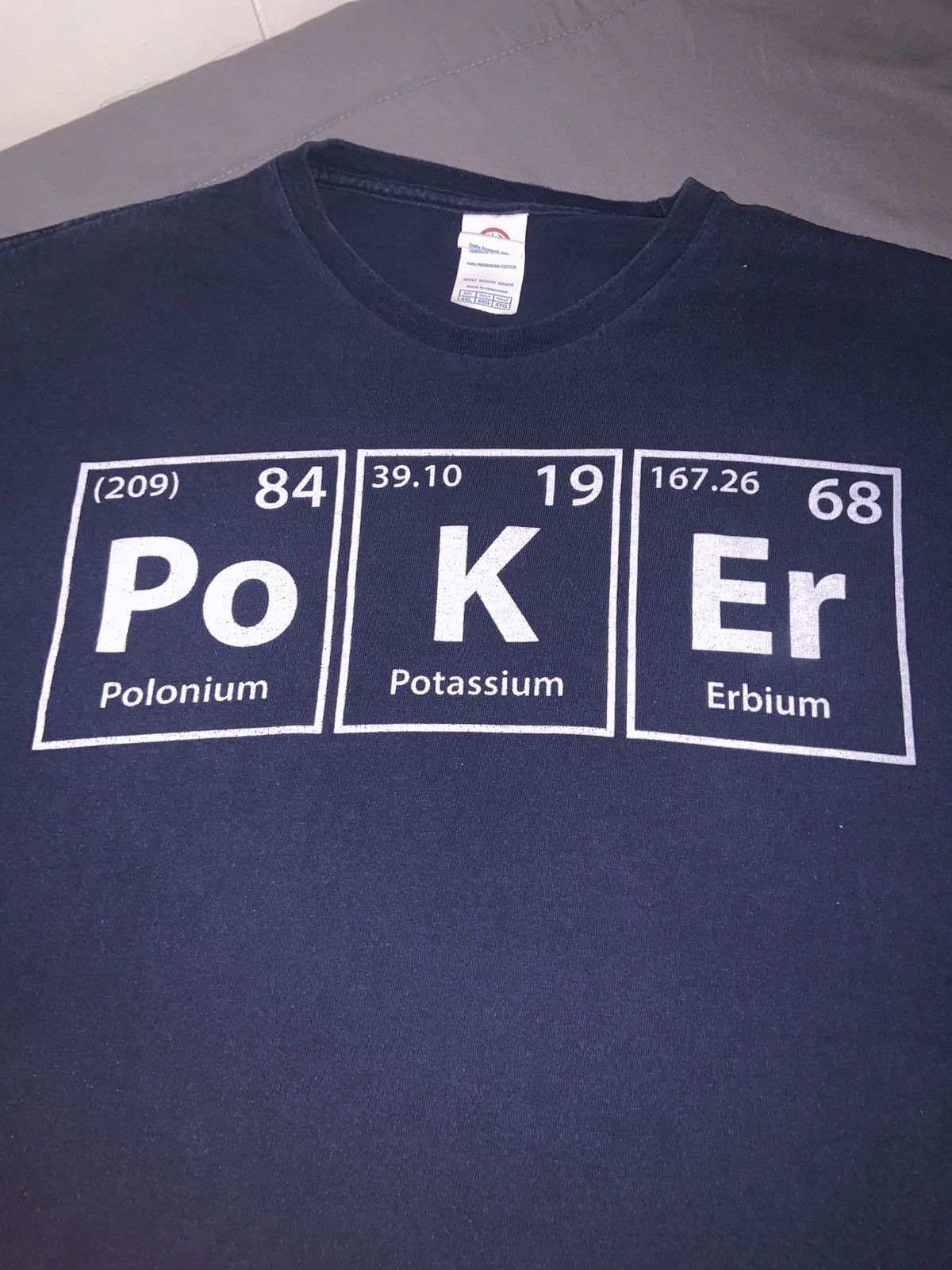 Delta Vintage - Funny Elements “Poker” Tee - SIZE 4XL Size US XXL / EU 58 / 5 - 2 Thumbnail