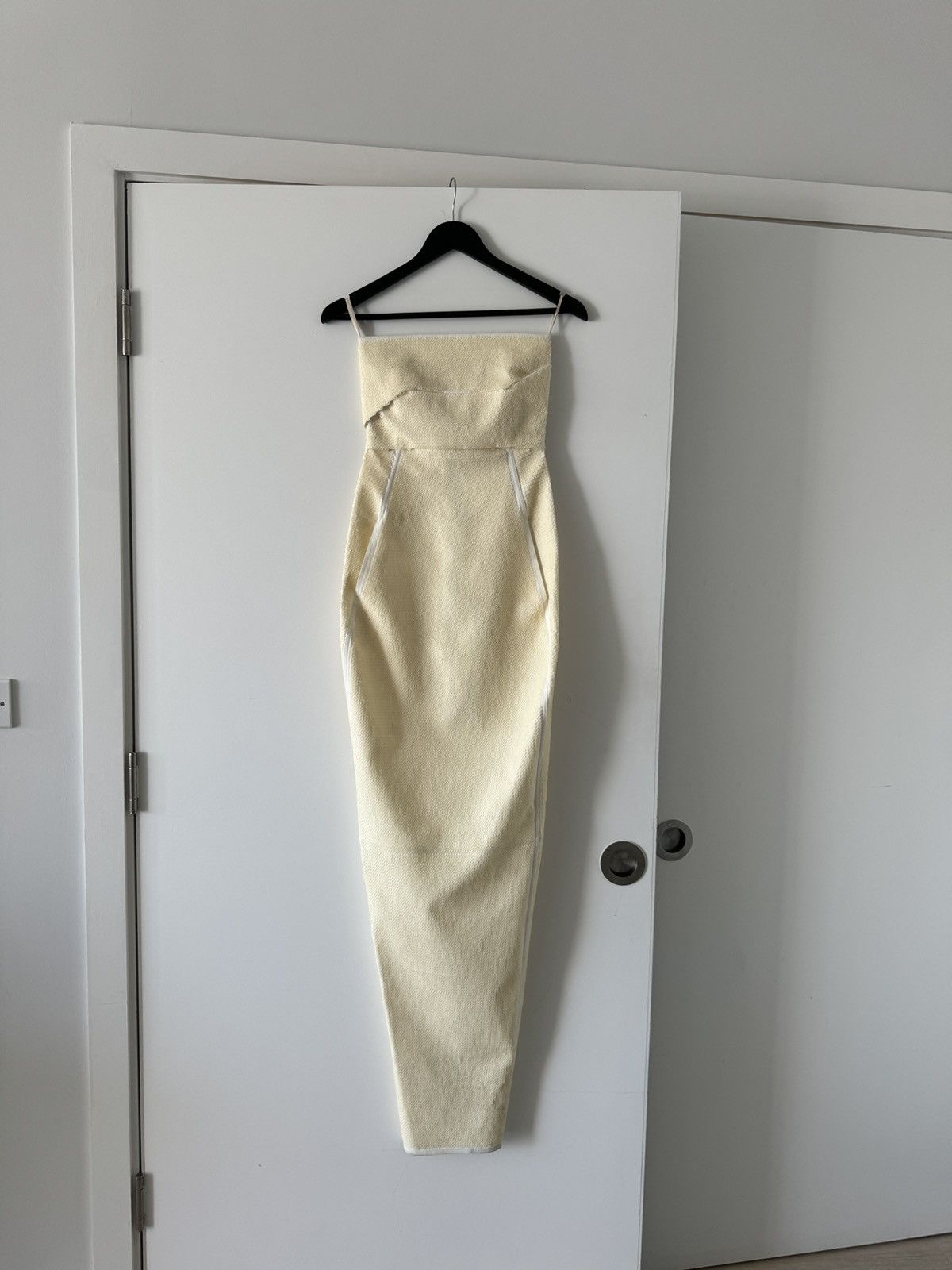 image of Rick Owens Sequin-Embellished Maxi Dresses in Ivory, Women's (Size Small)