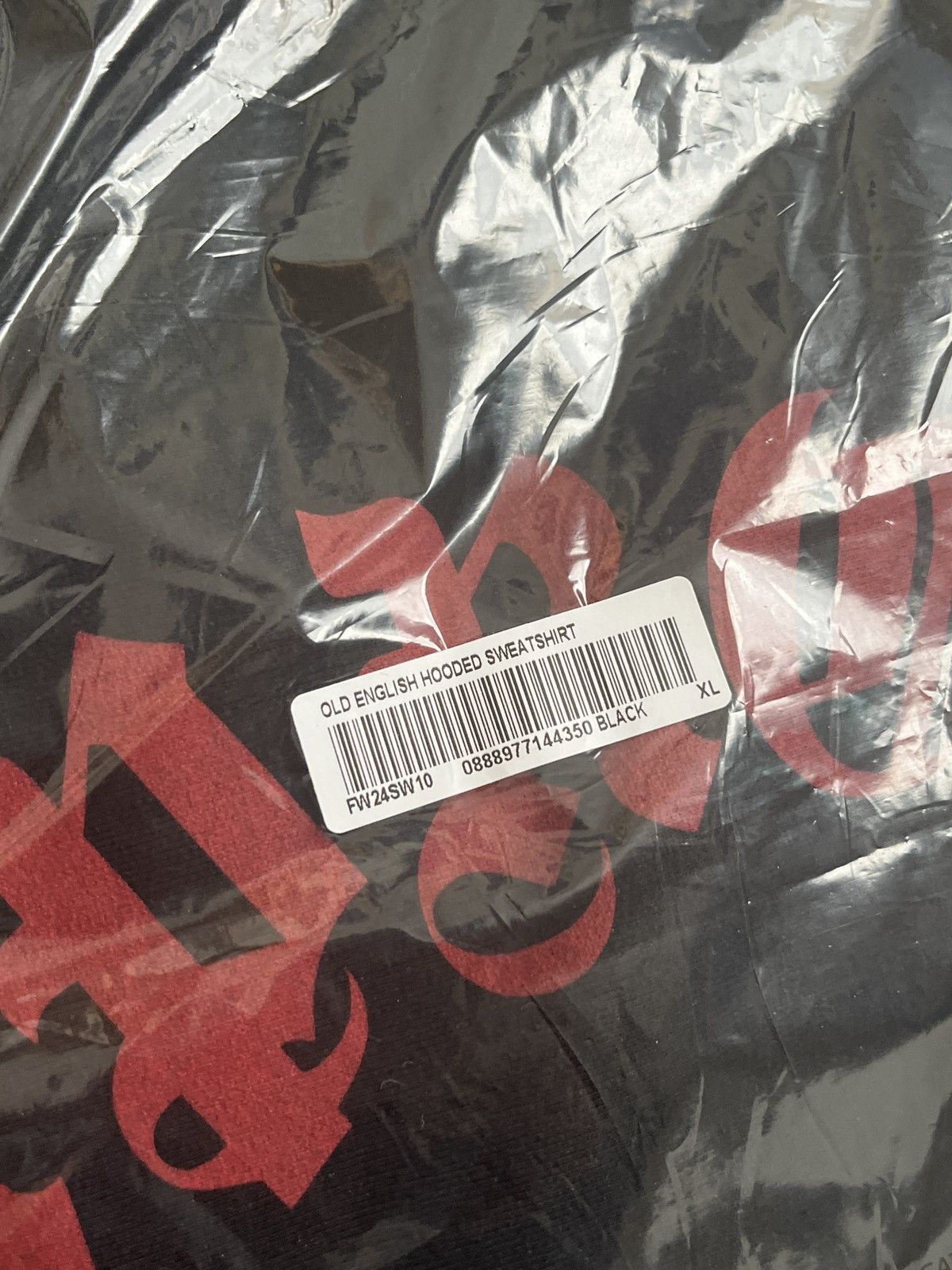 Supreme Supreme Old English arc Hooded Sweatshirt XL Size US XL / EU 56 / 4 - 6 Thumbnail