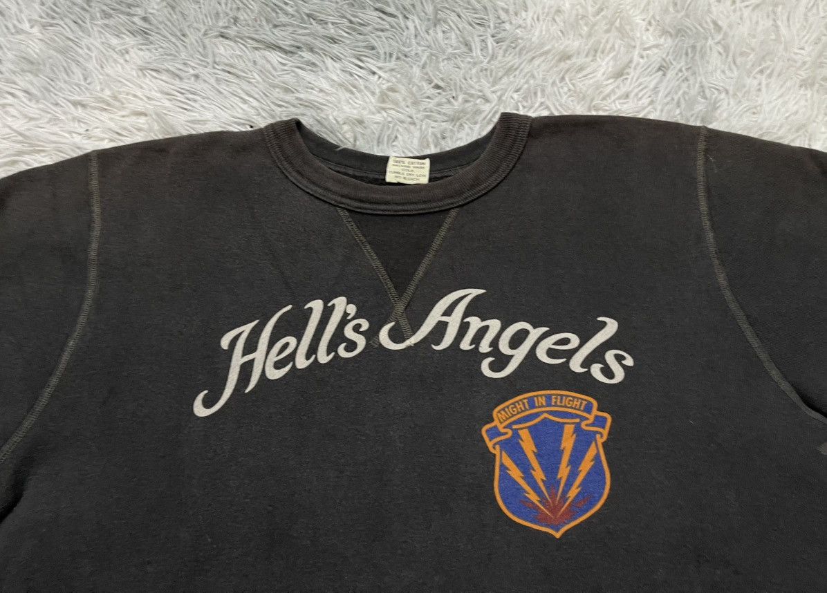 Buzz Rickson's VINTAGE BUZZ RICKSON SWEATSHIRT “HELLS ANGELS” CHARCOAL L Size US L / EU 52-54 / 3 - 7 Thumbnail