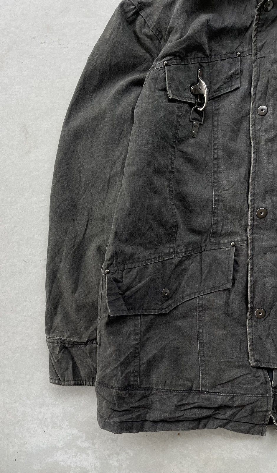 If Six Was Nine 🔥Vintage Create Barefoot Fireman Clasp Faux Fur Hood Jacket Size US L / EU 52-54 / 3 - 4 Thumbnail