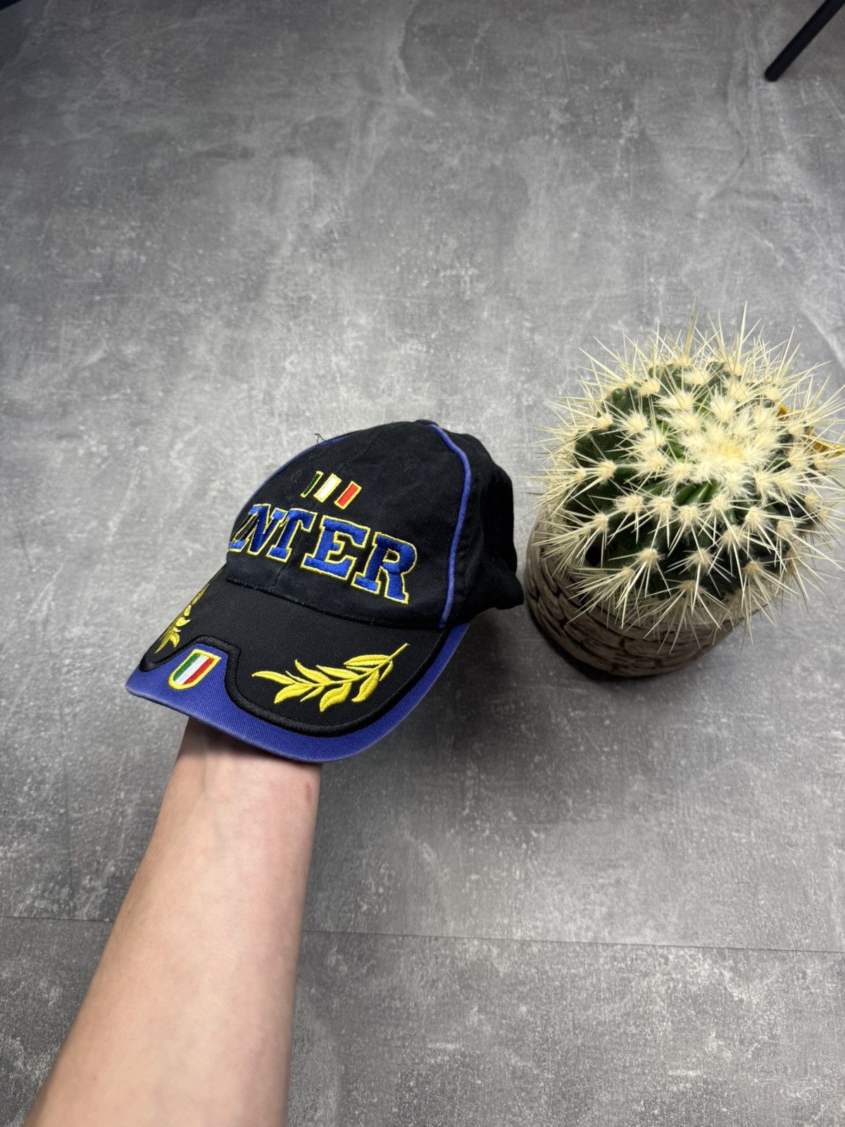 Vintage Vintage Inter Milan Cap Hat PSG Newcastle Manchester Size ONE SIZE - 3 Thumbnail