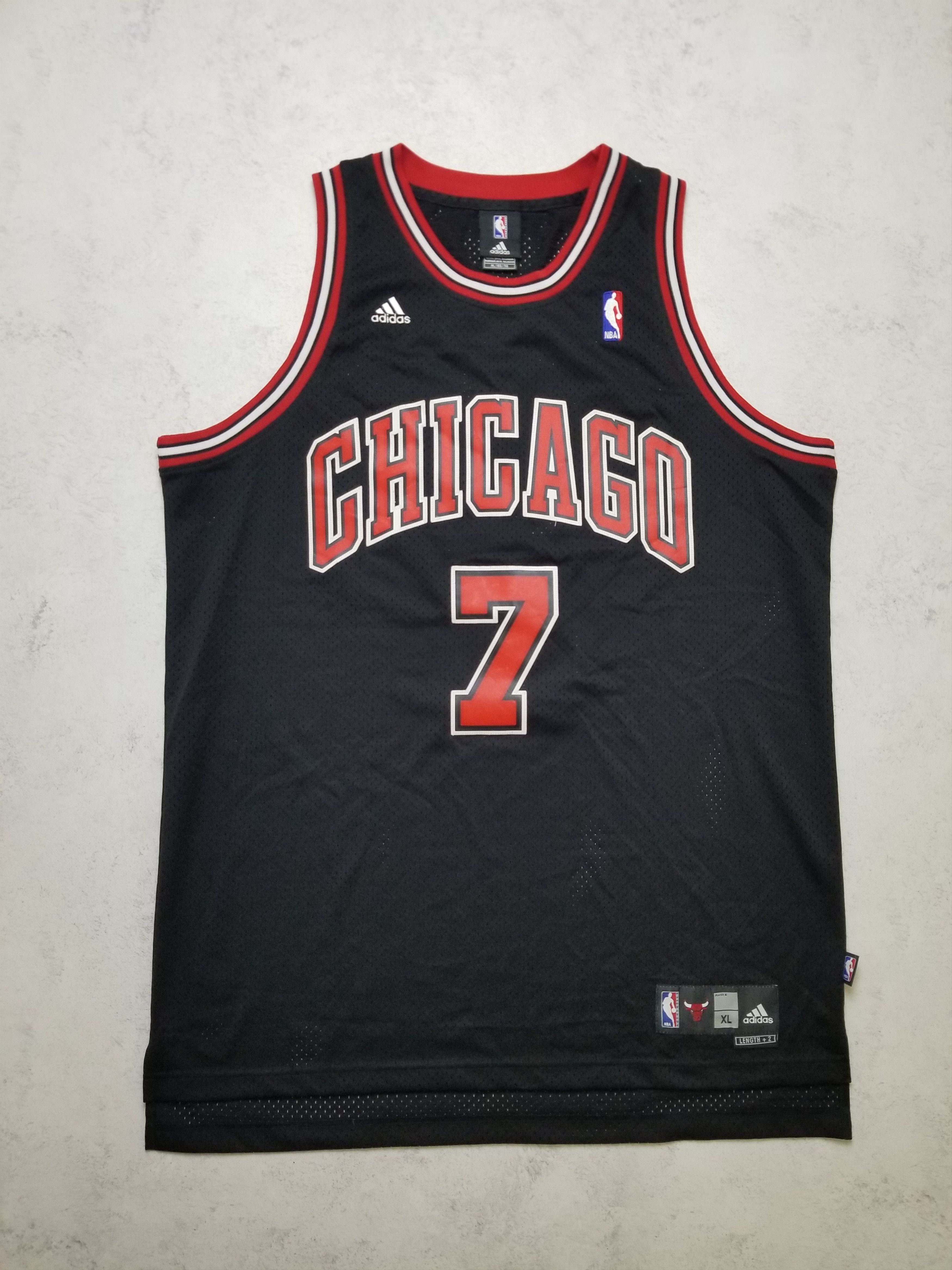 Adidas Adidas Chicago Bulls Ben Gordon #7 NBA Balck Jersey Size US XL / EU 56 / 4 - 1 Thumbnail