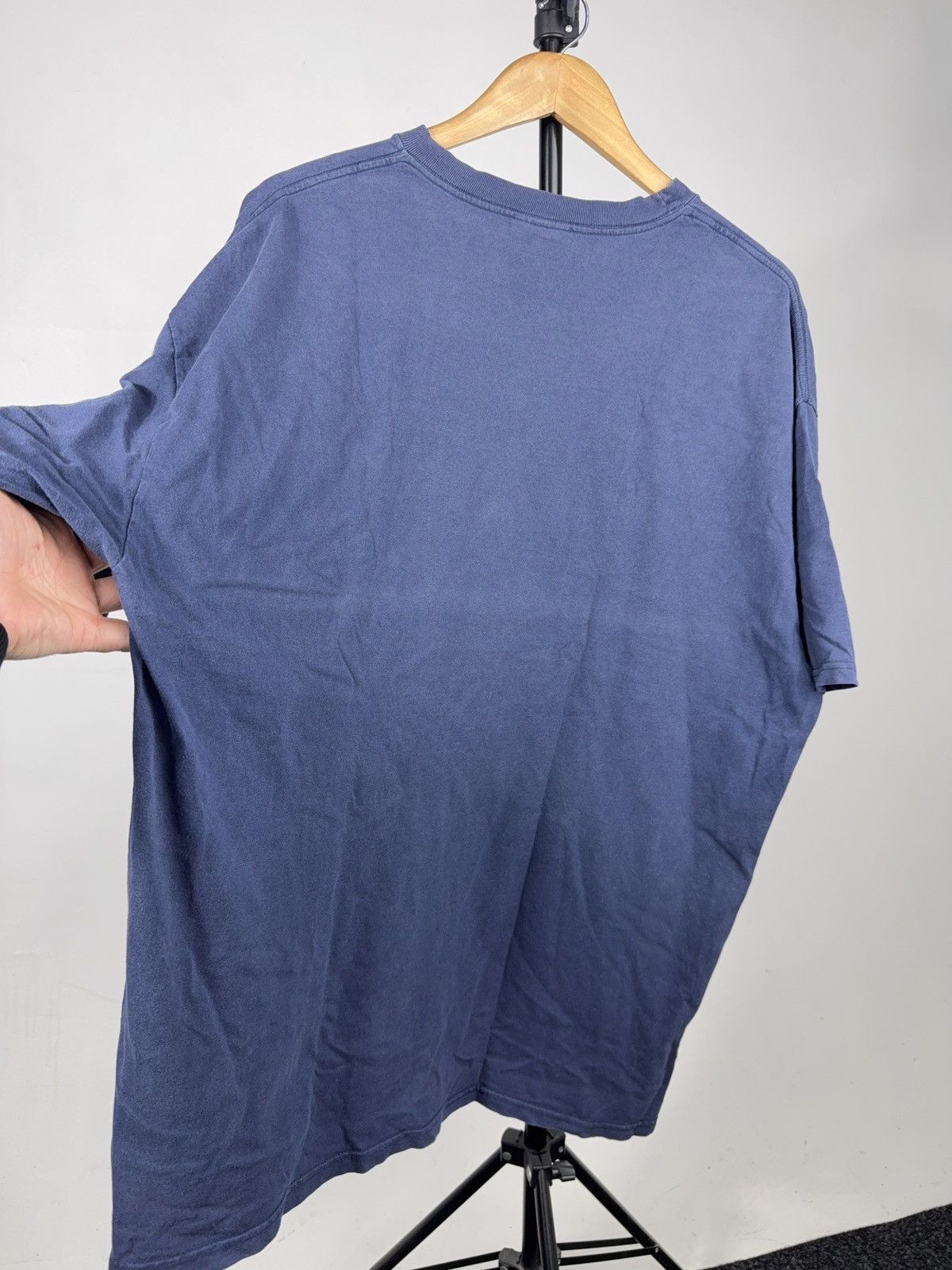 Adidas Vintage 00s Adidas Athletics Faded Navy Blue Cracked Logo Size US XL / EU 56 / 4 - 11 Thumbnail