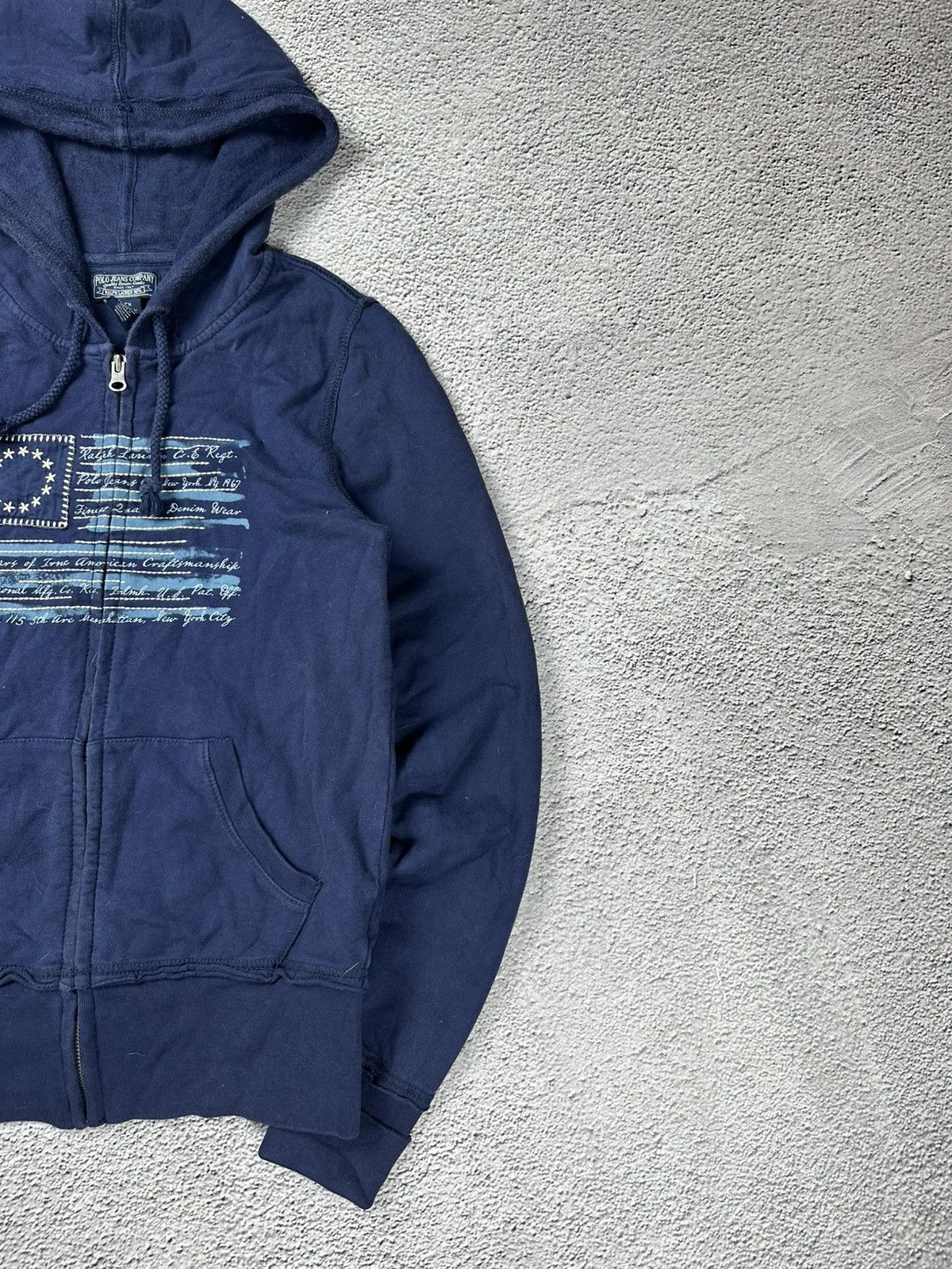 RRL Ralph Lauren Vintage Polo Jeans Company Ralph Lauren Hoodie Big Flag Y2K Size S / US 4 / IT 40 - 4 Thumbnail
