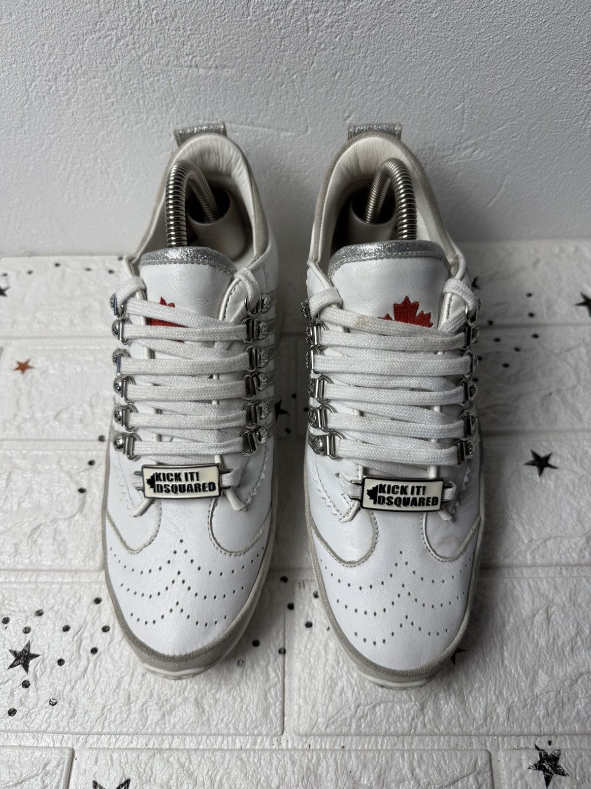 Dsquared2 Dsquared2 US8 UK5.5 EUR39 Sneakers Women's Casual White Size US 8 / IT 38 - 4 Thumbnail