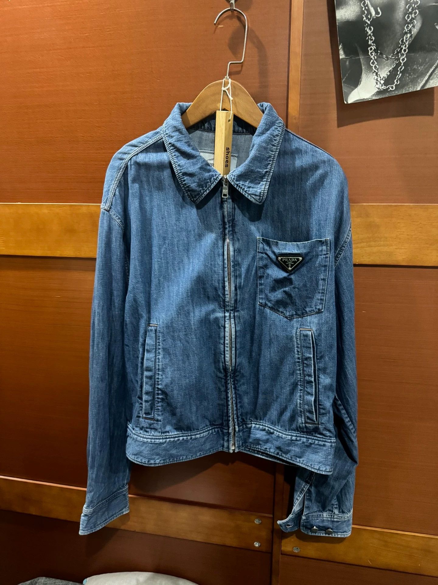 Prada Prada Denim Zip Short Jacket Liu Dehua Size XS / US 0-2 / IT 36-38 - 1 Thumbnail