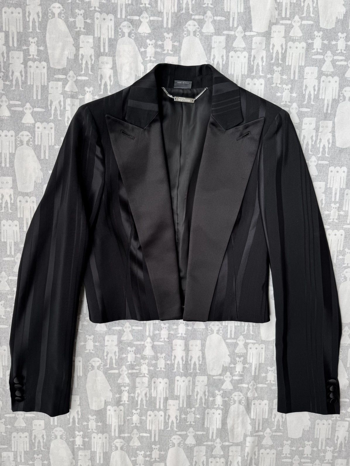 Alexander McQueen Alexander McQueen 2007 Tuxedo Striped Spencer Jacket Size M / US 6-8 / IT 42-44 - 1 Thumbnail