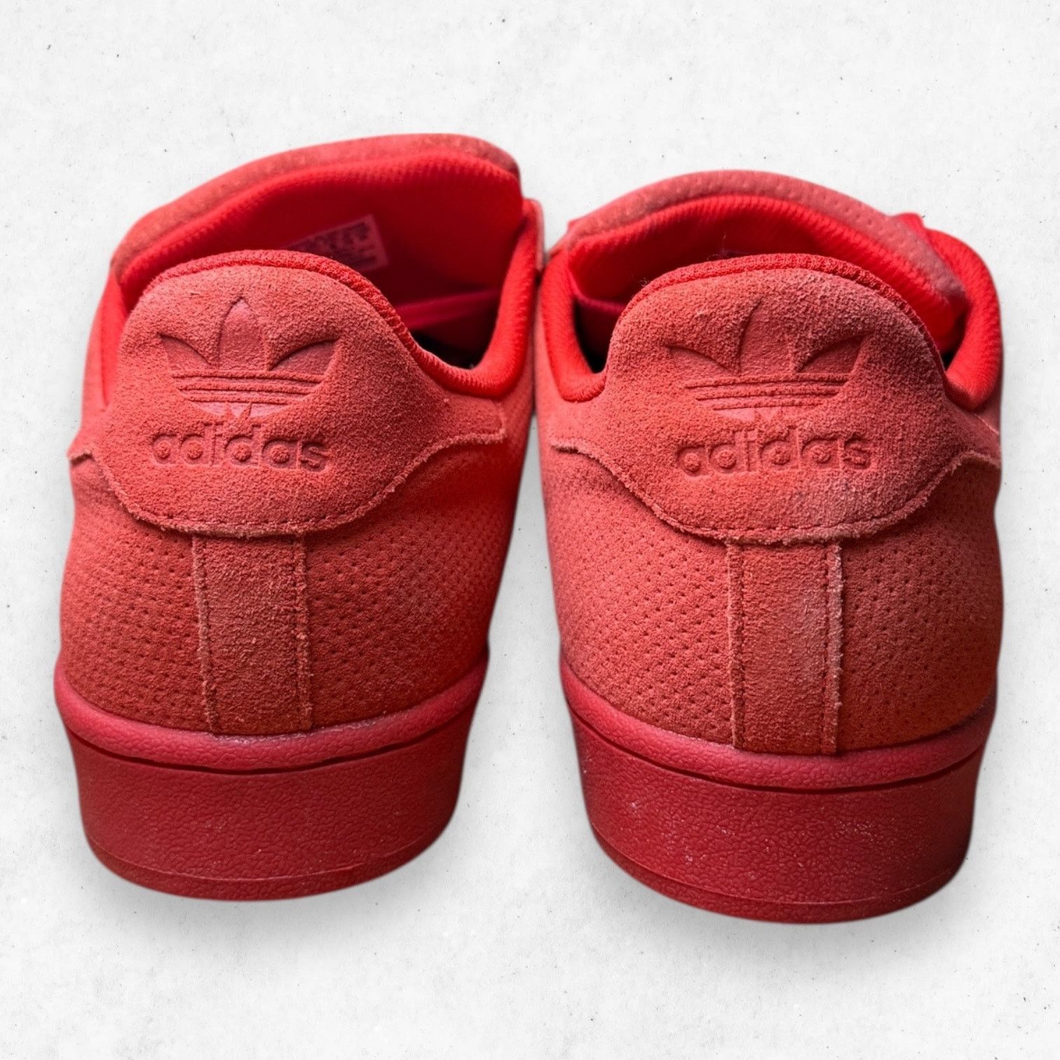 Adidas Superstar RT 'Red' Men 13 Triple Red Suede Leather
