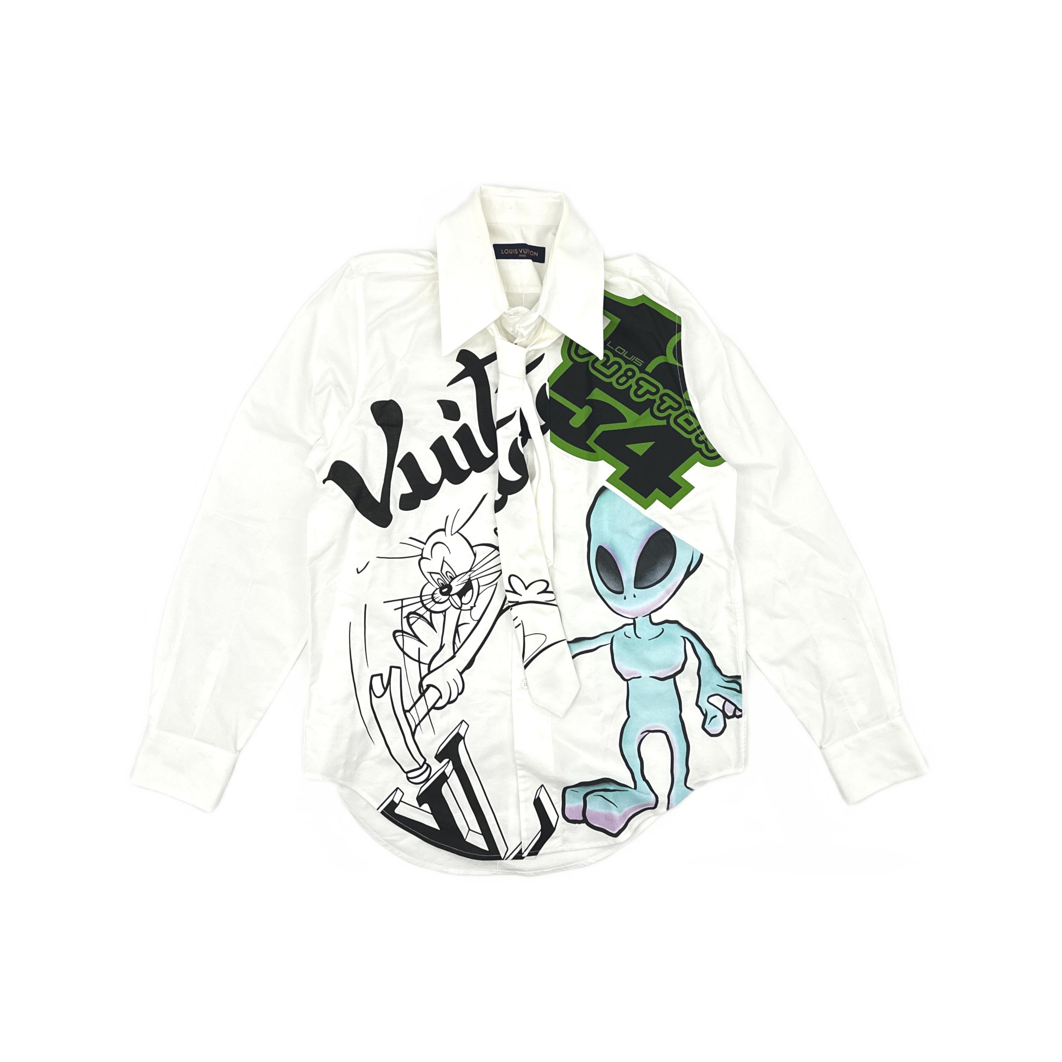 Louis Vuitton Louis Vuitton FW22 Cartoon Print Shirt US M Size US M / EU 48-50 / 2 - 1 Thumbnail