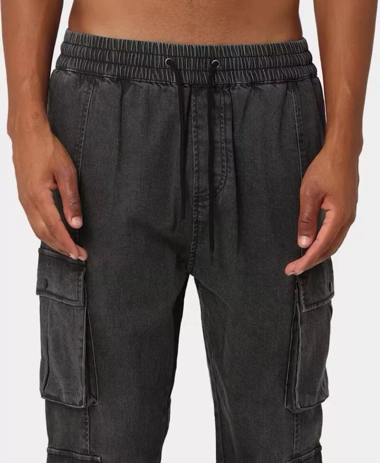 Carre Carre Double Denim Cargo Pants Size US 34 / EU 50 - 2 Thumbnail