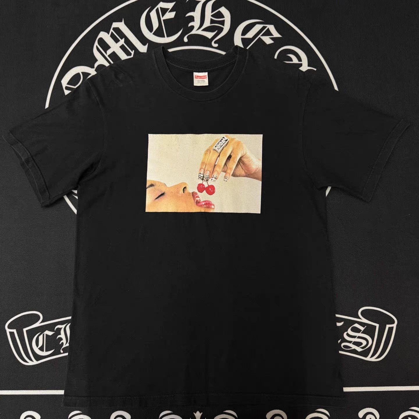 Supreme Supreme Black Cherry Print Short Sleeve Q10 Size US L / EU 52-54 / 3 - 1 Thumbnail