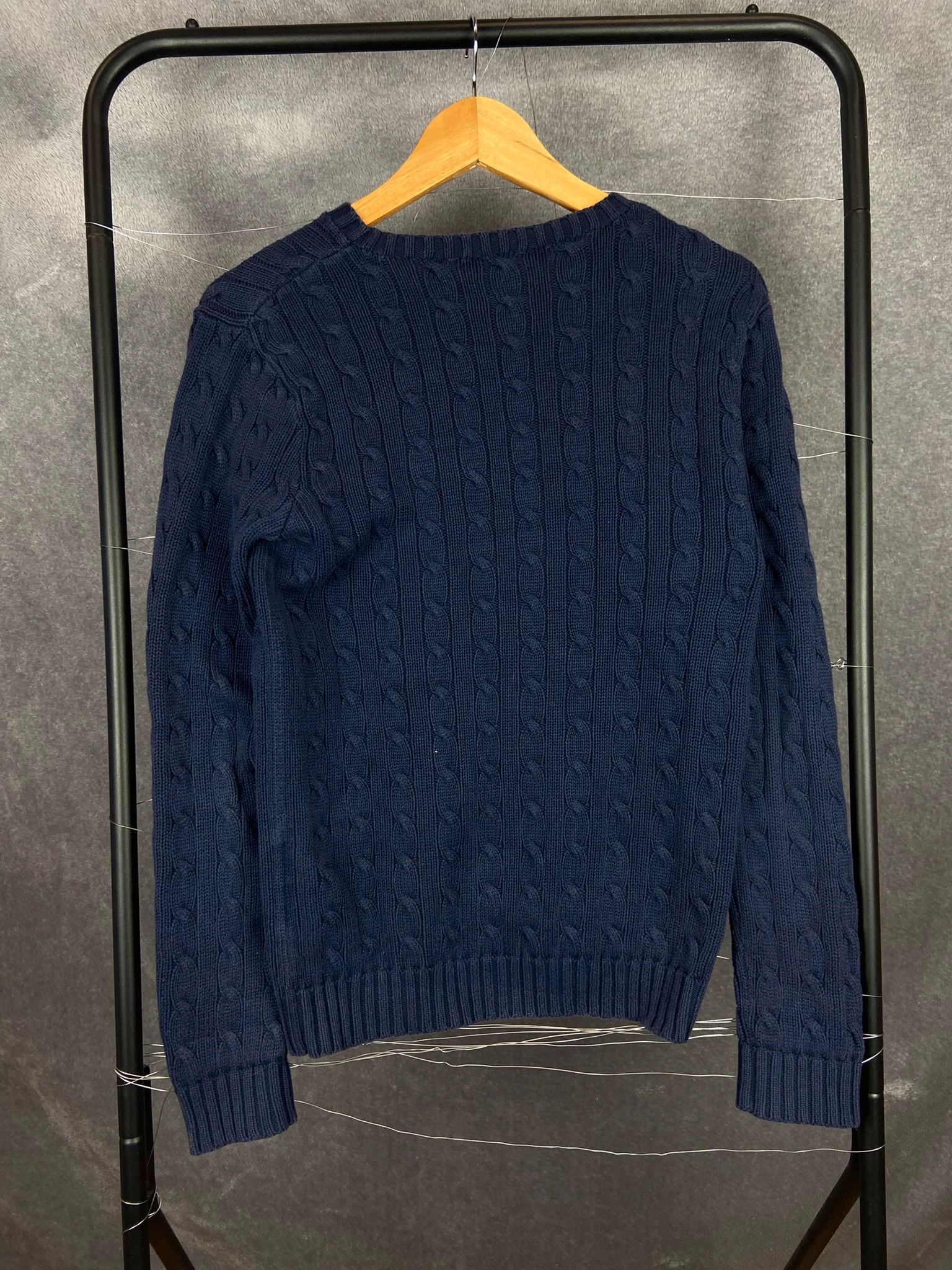 Ralph Lauren Ralph Lauren Navy Cable Knit Sweater Women's M Size M / US 6-8 / IT 42-44 - 4 Thumbnail