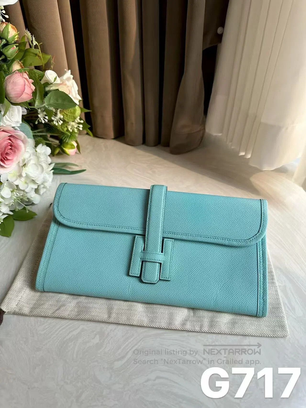 Hermes Hermès Macaron Blue Clutch Bag. Size ONE SIZE - 1 Thumbnail