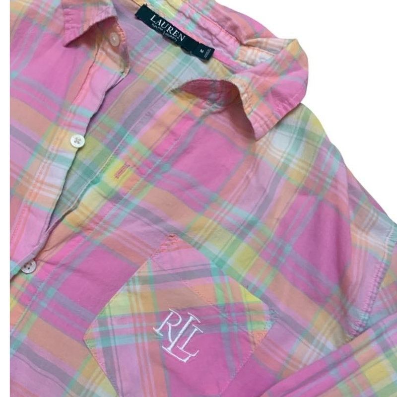 Lauren Ralph Lauren Lauren Ralph Lauren Button Front Top Long Dress Plaid Medium Size M / US 6-8 / IT 42-44 - 5 Thumbnail