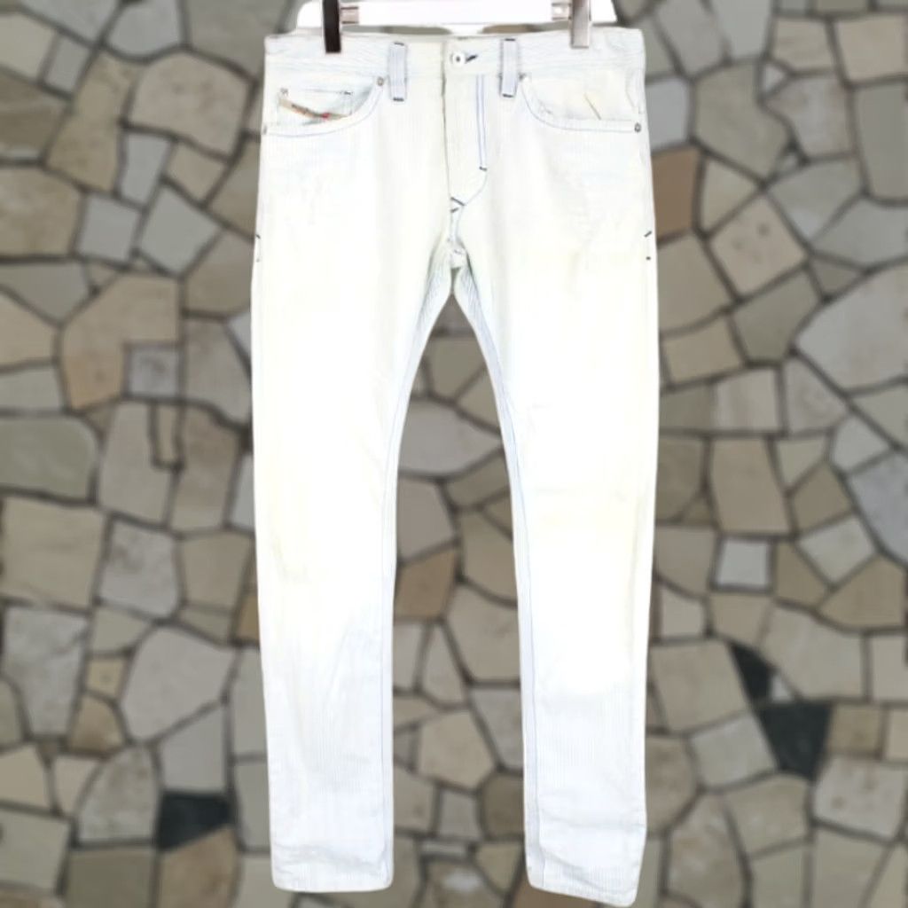 Diesel Jeans Slim-Skinny W31/L32 D.N.A Thanaz 8880l Faded Distressed Zip Men's, Men's