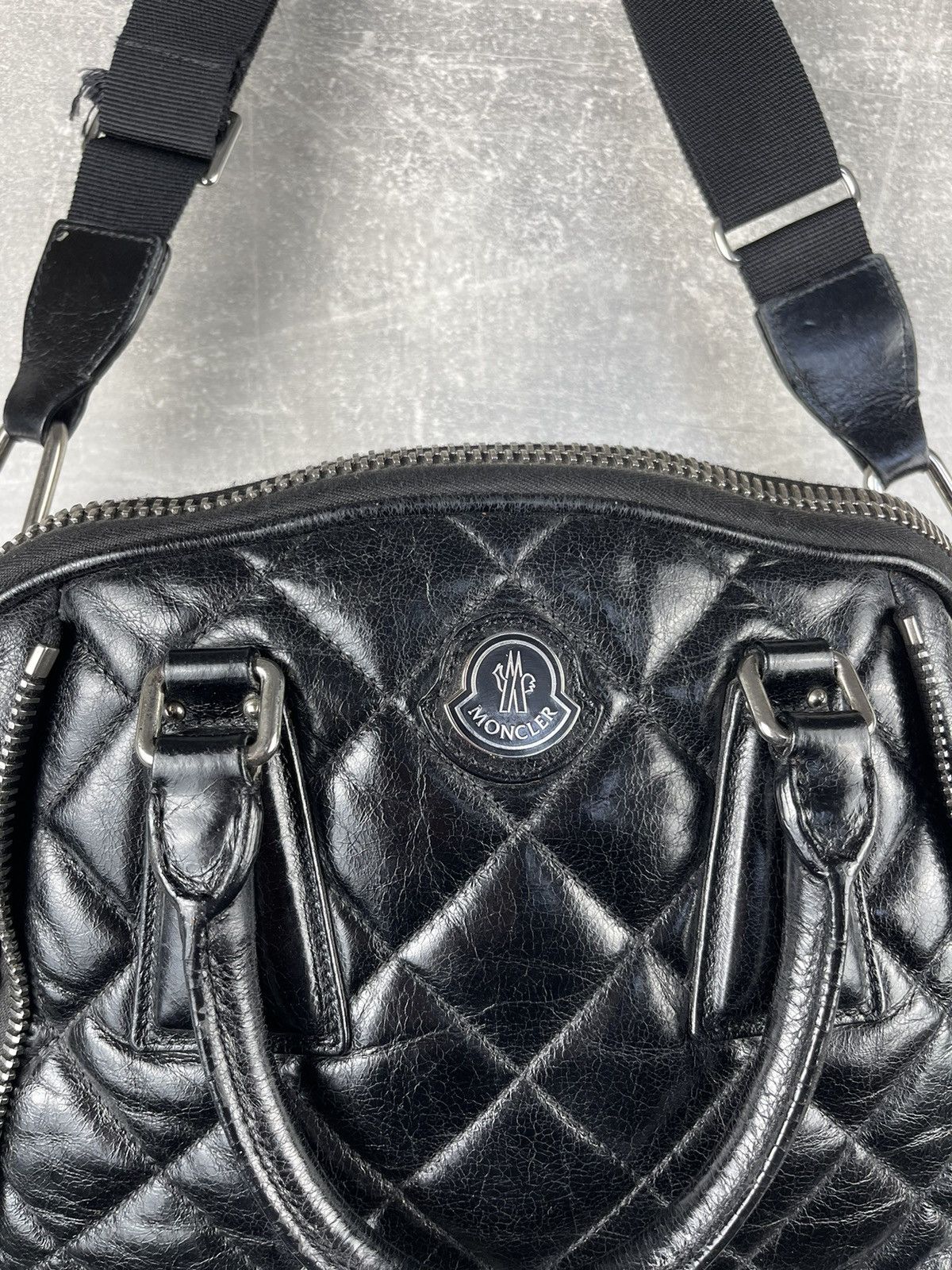 Moncler Moncler Cheryne Borsa Quilted Leather Tote CrossBody Bag Size ONE SIZE - 7 Thumbnail