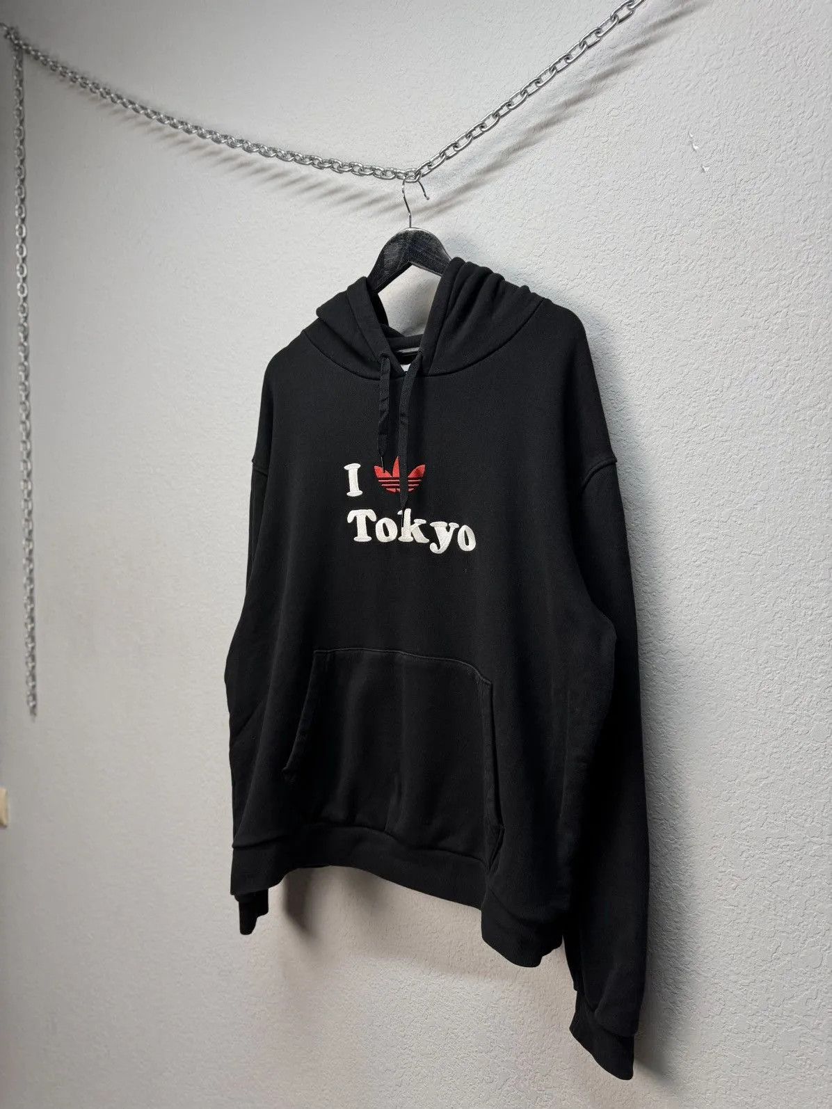 Adidas Black Adidas Tokyo Style Stussy Vetements Hoodie Size US XL / EU 56 / 4 - 6 Thumbnail