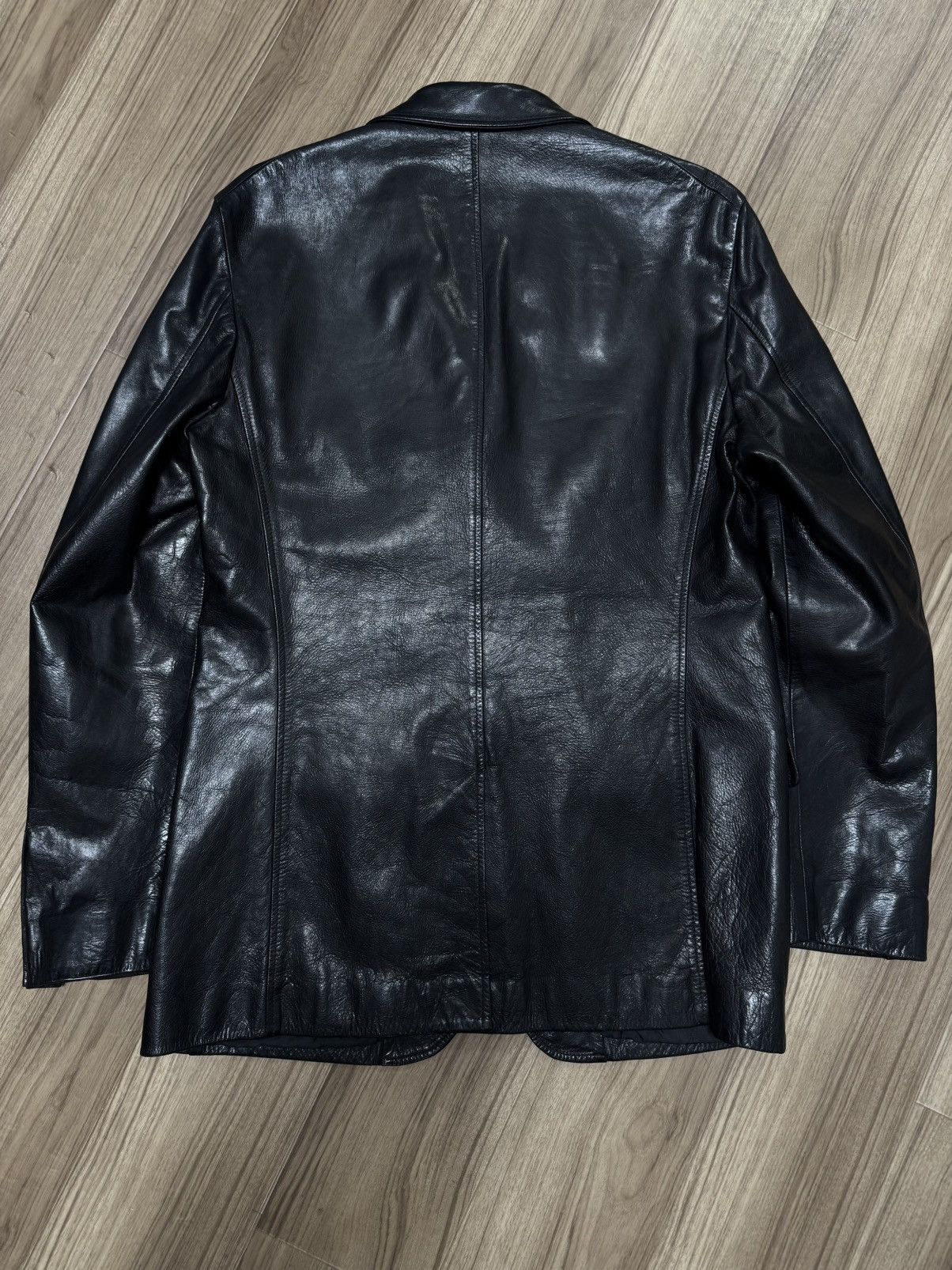 Jil Sander Jil Sander Leather Blazer (Raf Simons Era) Size US L / EU 52-54 / 3 - 6 Thumbnail