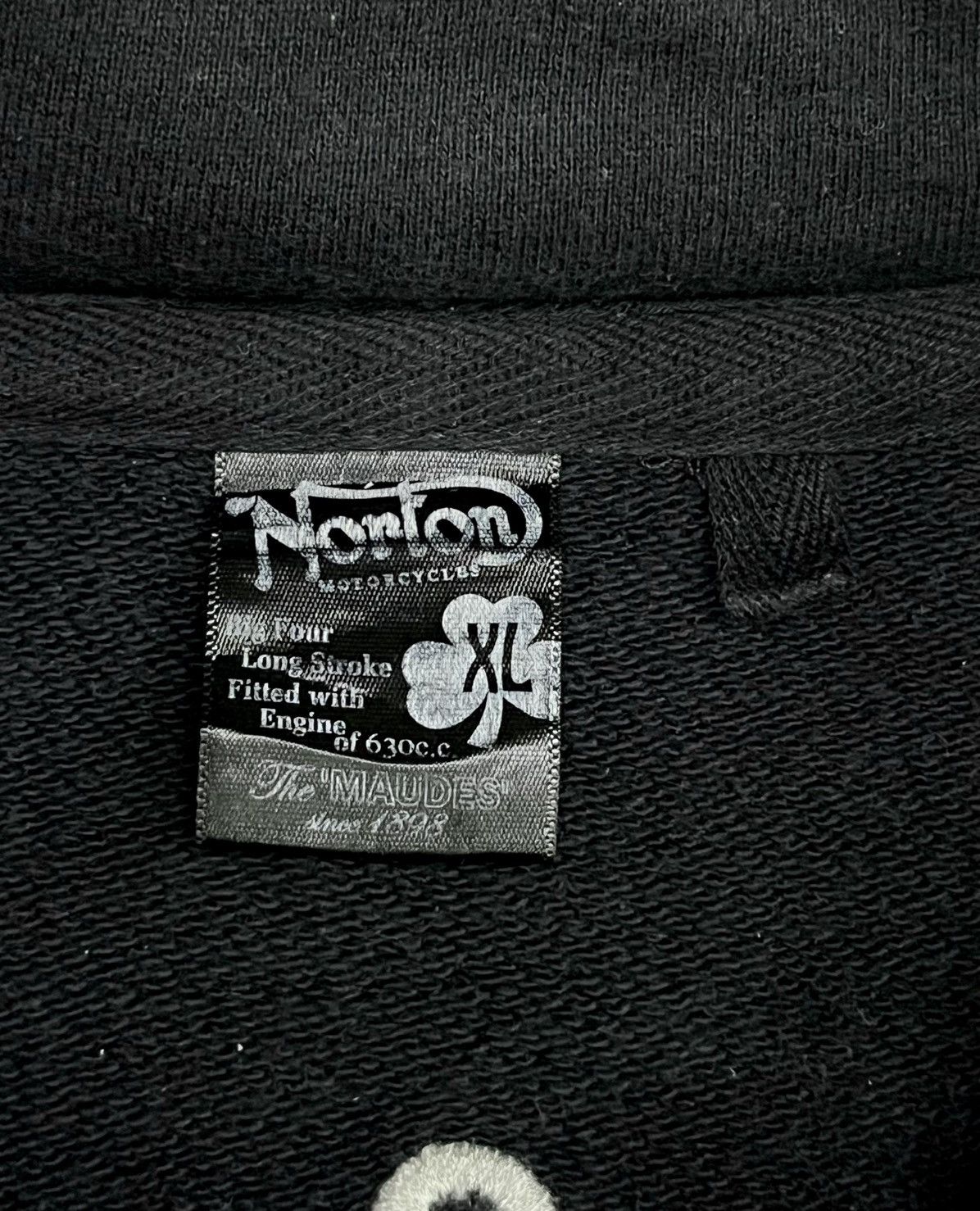 Norton 🔥Vintage NORTON Rocker Club Hoodie w/ Moto Punk Graphics Size US L / EU 52-54 / 3 - 12 Thumbnail