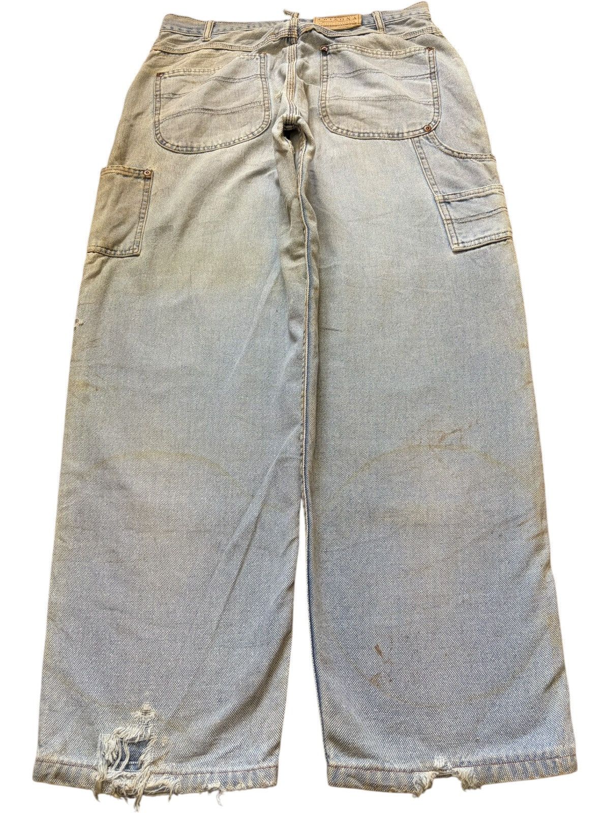 Arizona Jean Co. Vintage Arizona Double Knee Distress Carpenter Jeans Size US 31 - 2 Thumbnail