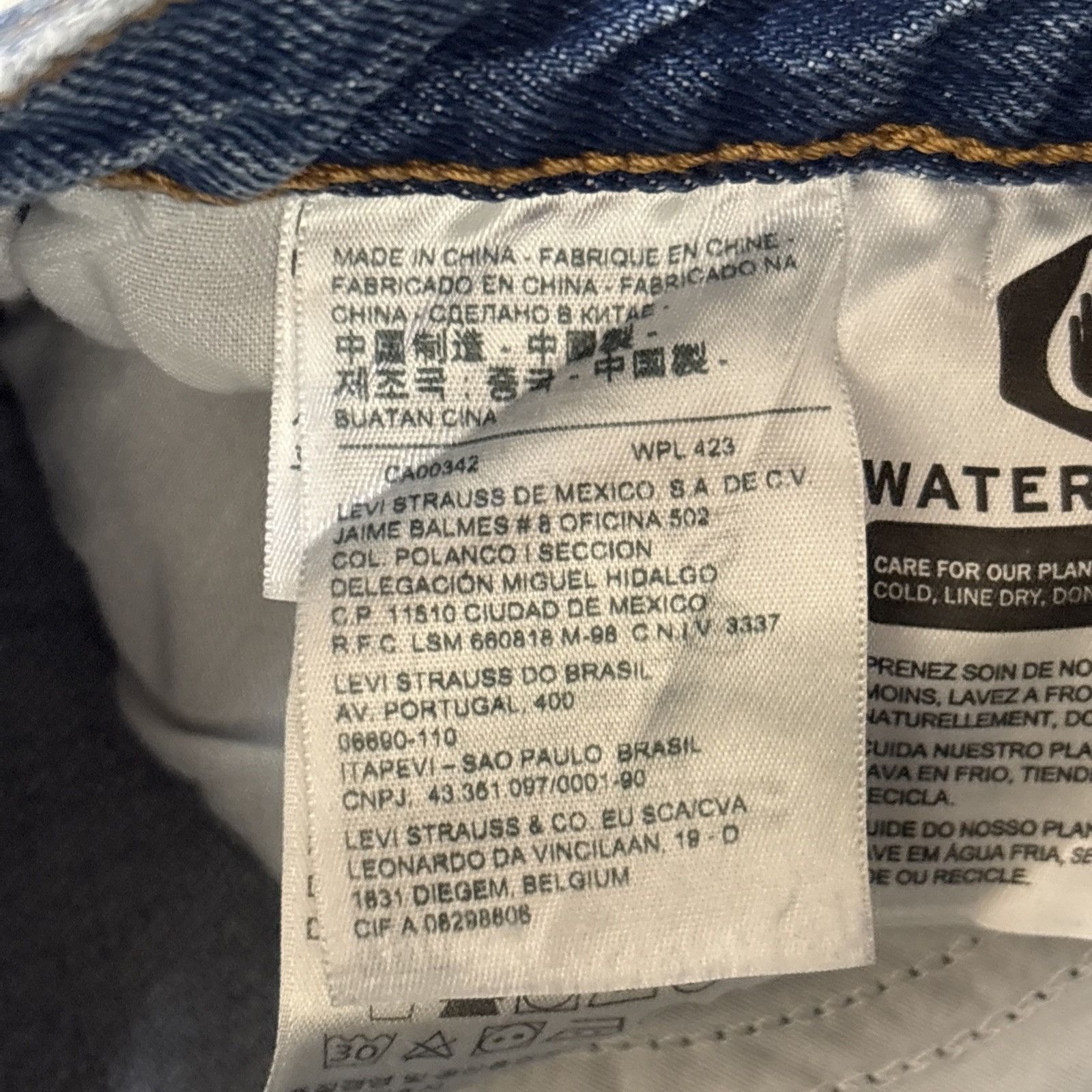 Levi's Levis Premium Wedgie Jeans Womens 25 Big E Hi Rise Tapered L Size 25" / US 0 / IT 36 - 10 Thumbnail