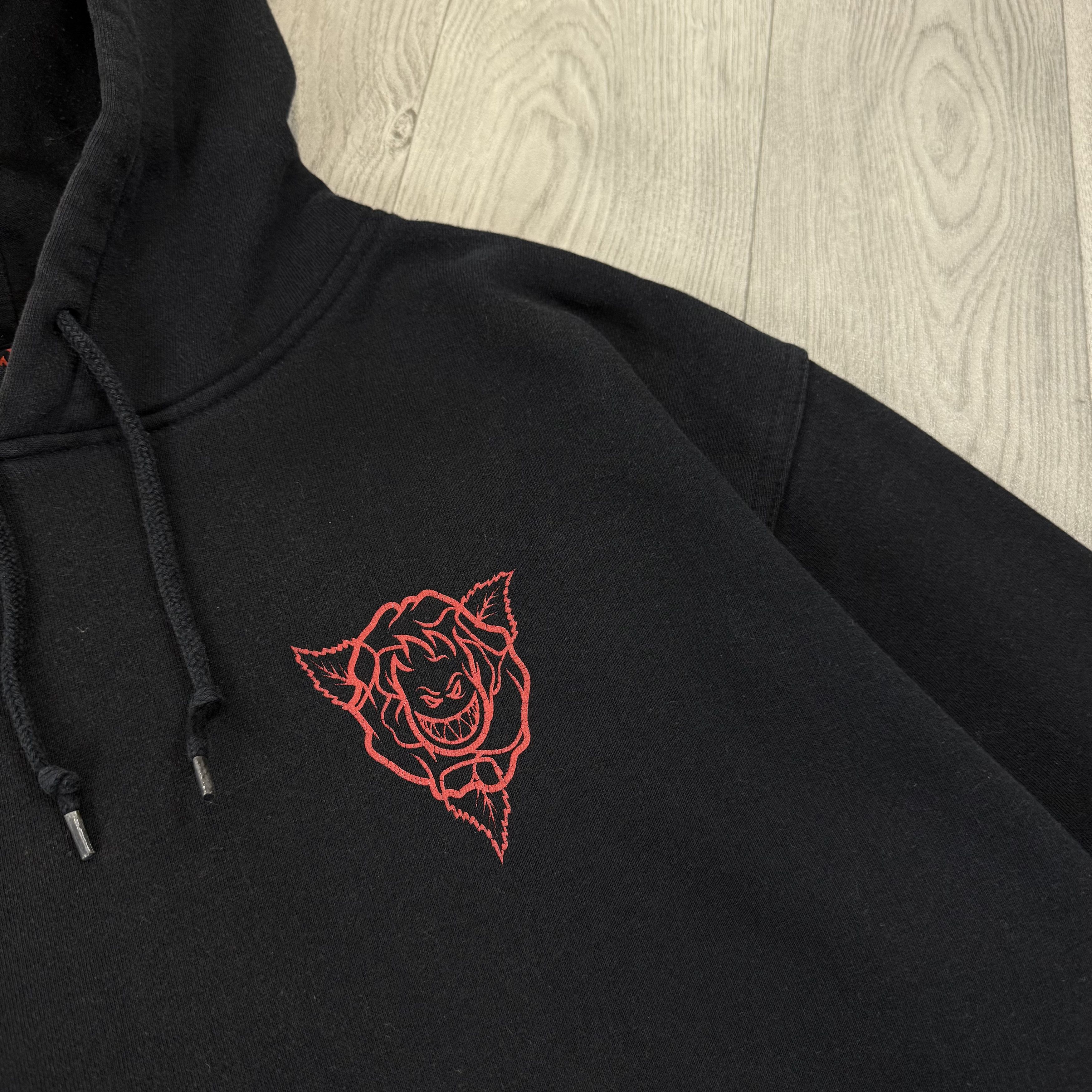 Spitfire Vintage Spitfire Rose Graphic Black Hoodie Hooded Sweat Size US L / EU 52-54 / 3 - 8 Thumbnail